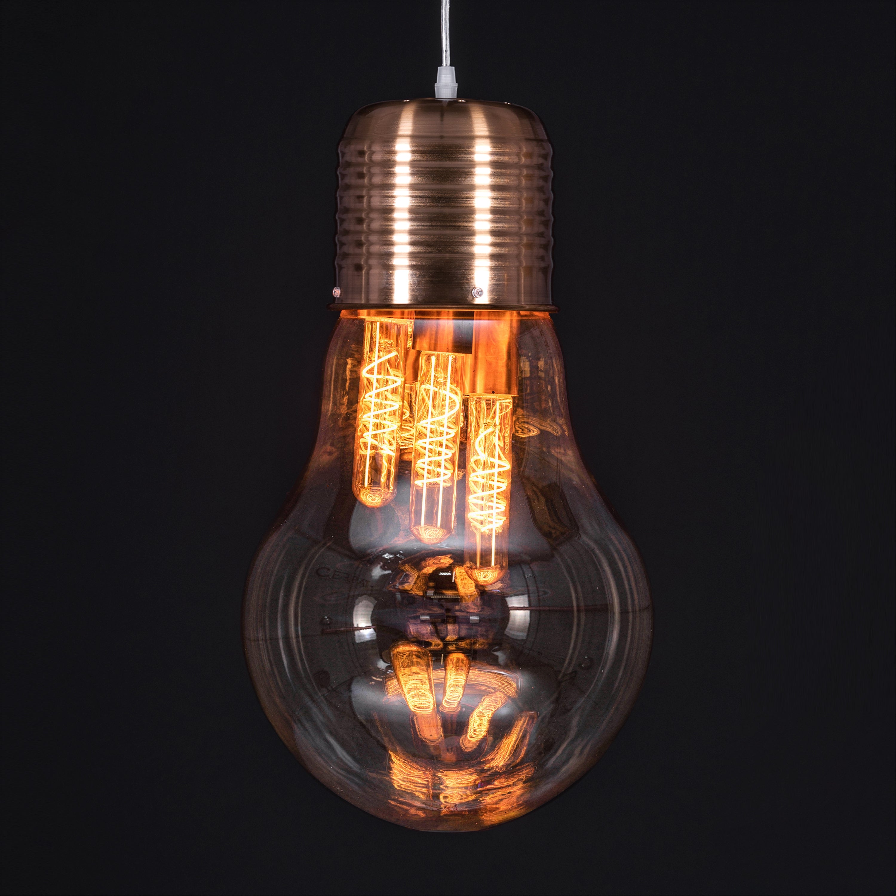 Elfin Magic (Amber) Glass Pendant Light