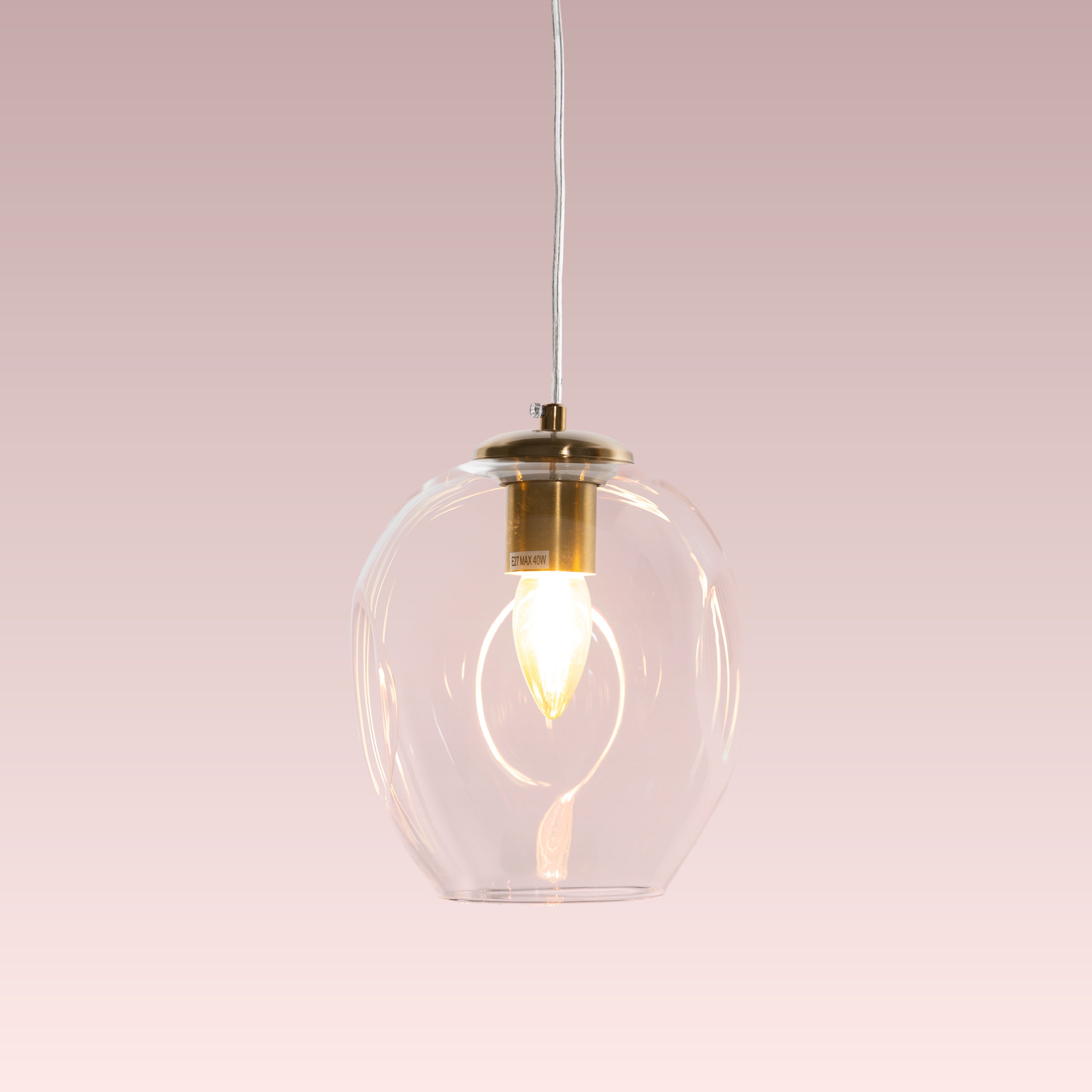 Thousand Stars Single (Clear) Glass Pendant Lamp