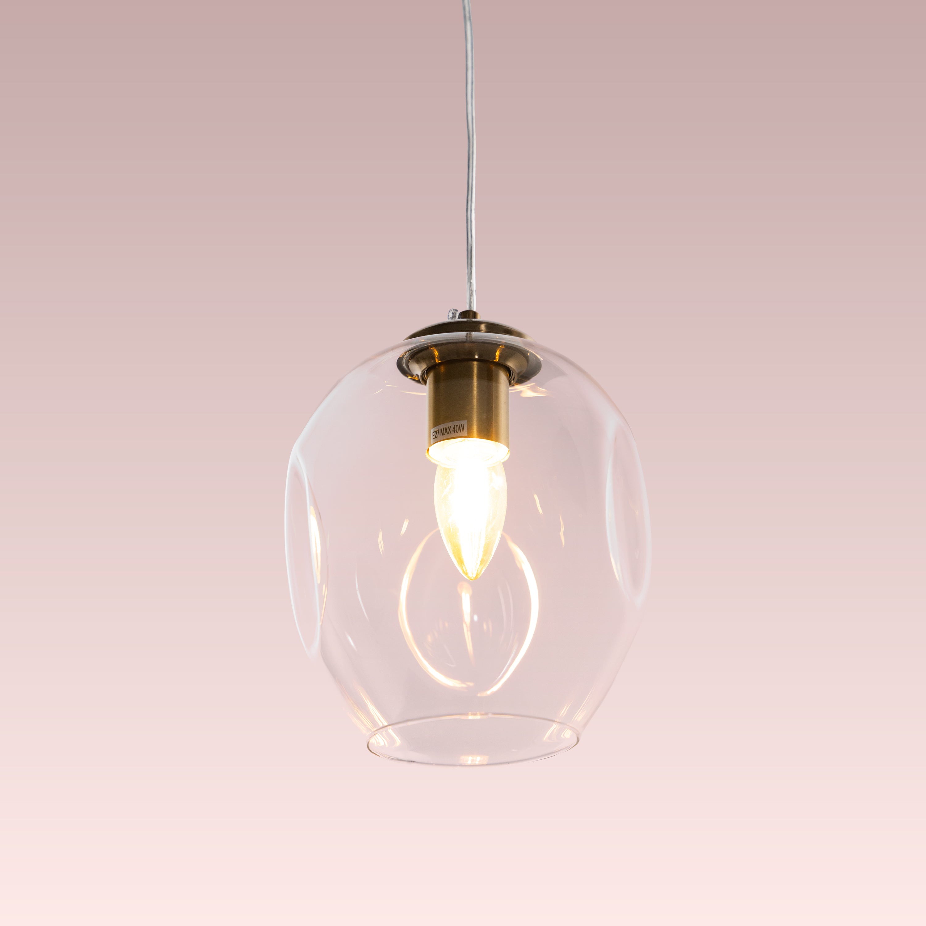 Thousand Stars Single (Clear) Glass Pendant Lamp