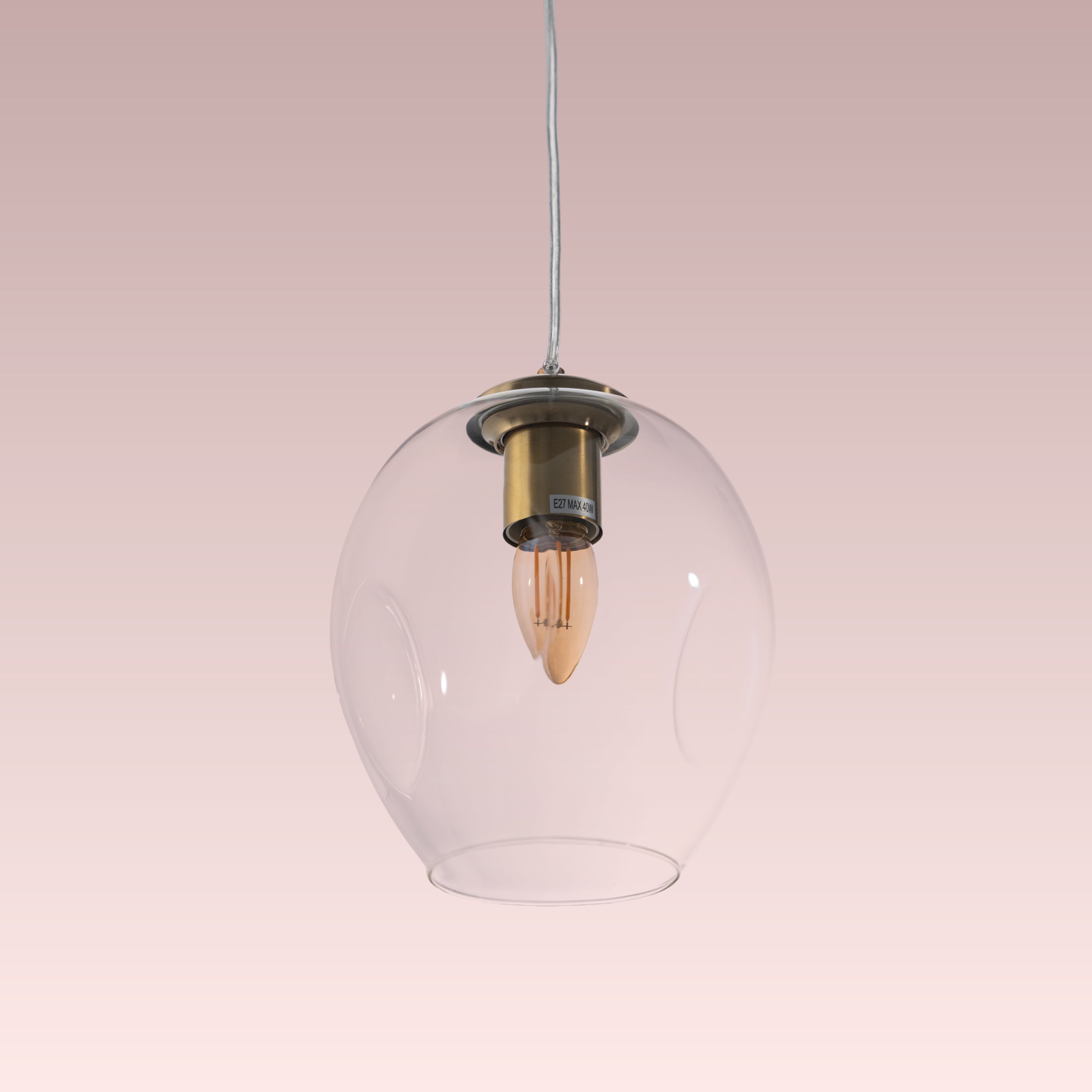 Thousand Stars Single (Clear) Glass Pendant Lamp