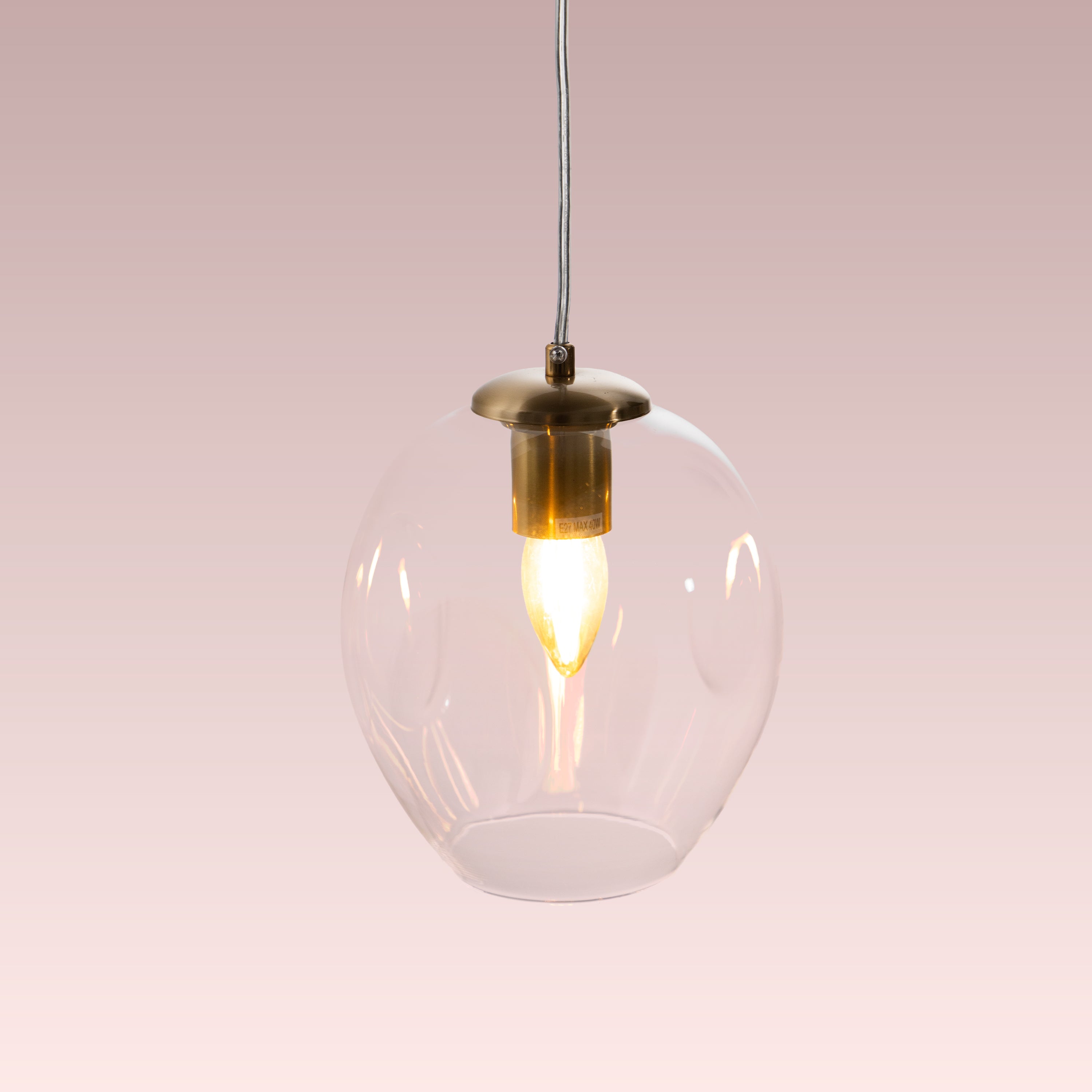 Thousand Stars Single (Clear) Glass Pendant Lamp