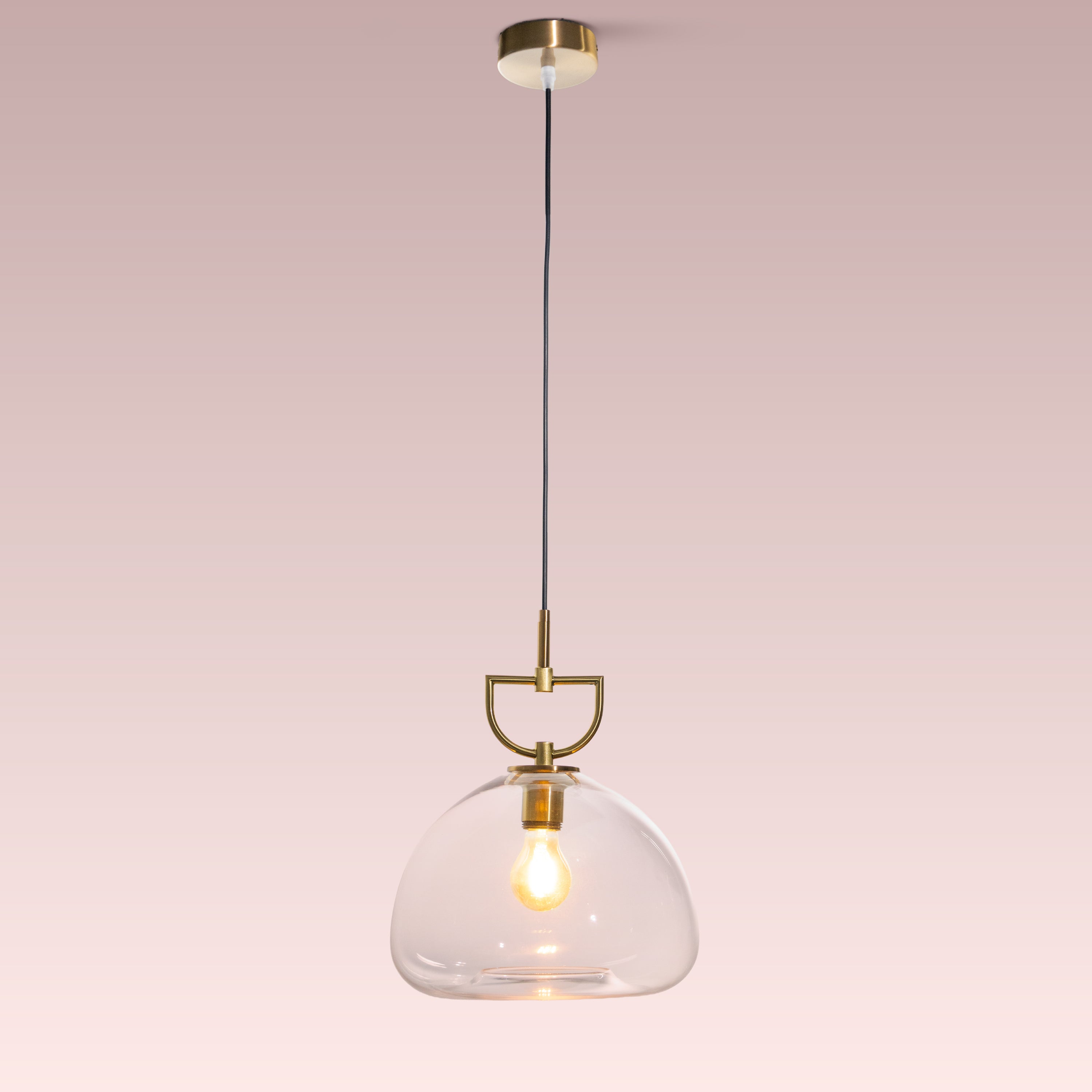 Nightlife (Gold, Clear) Glass Pendant Lamp