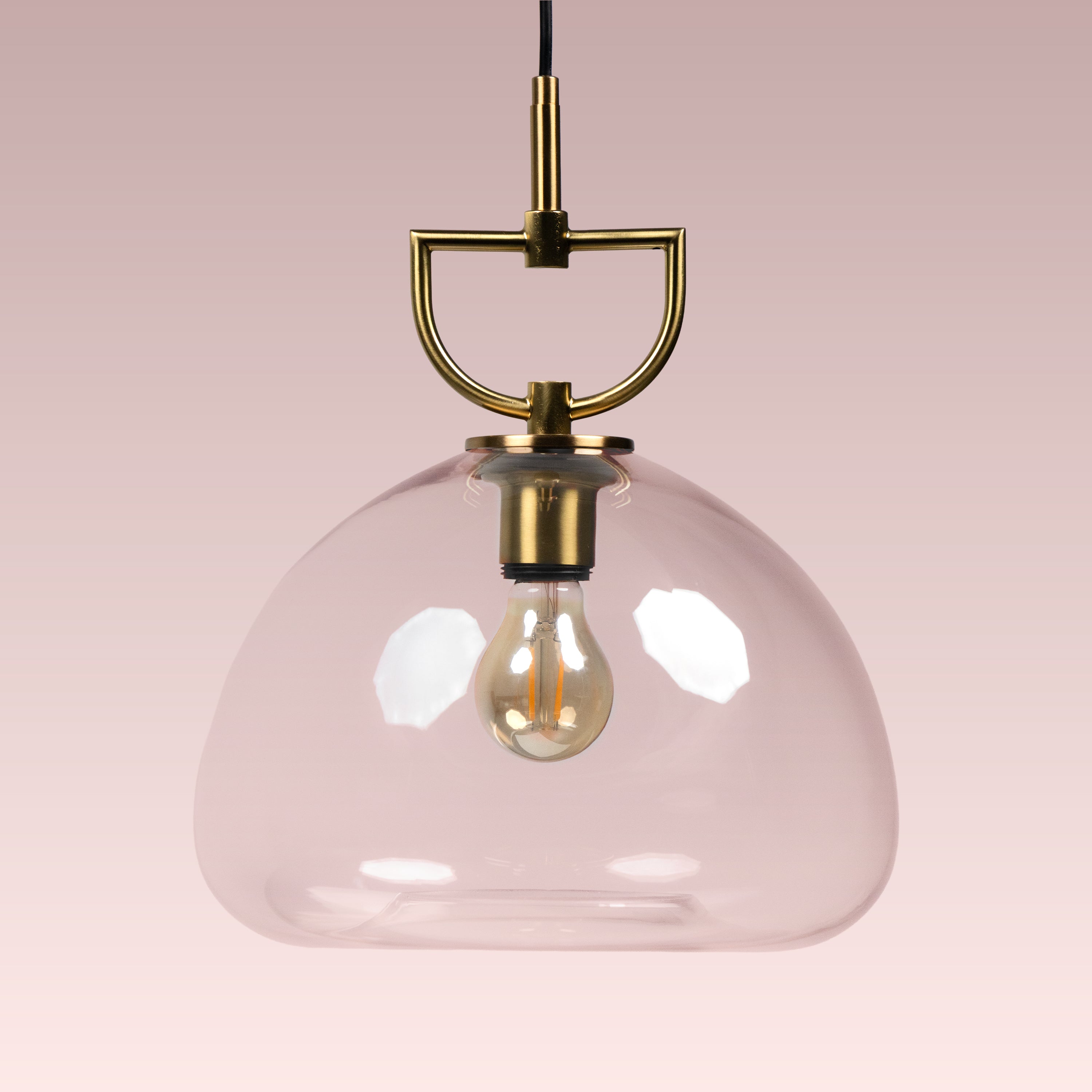 Nightlife (Gold, Clear) Glass Pendant Lamp