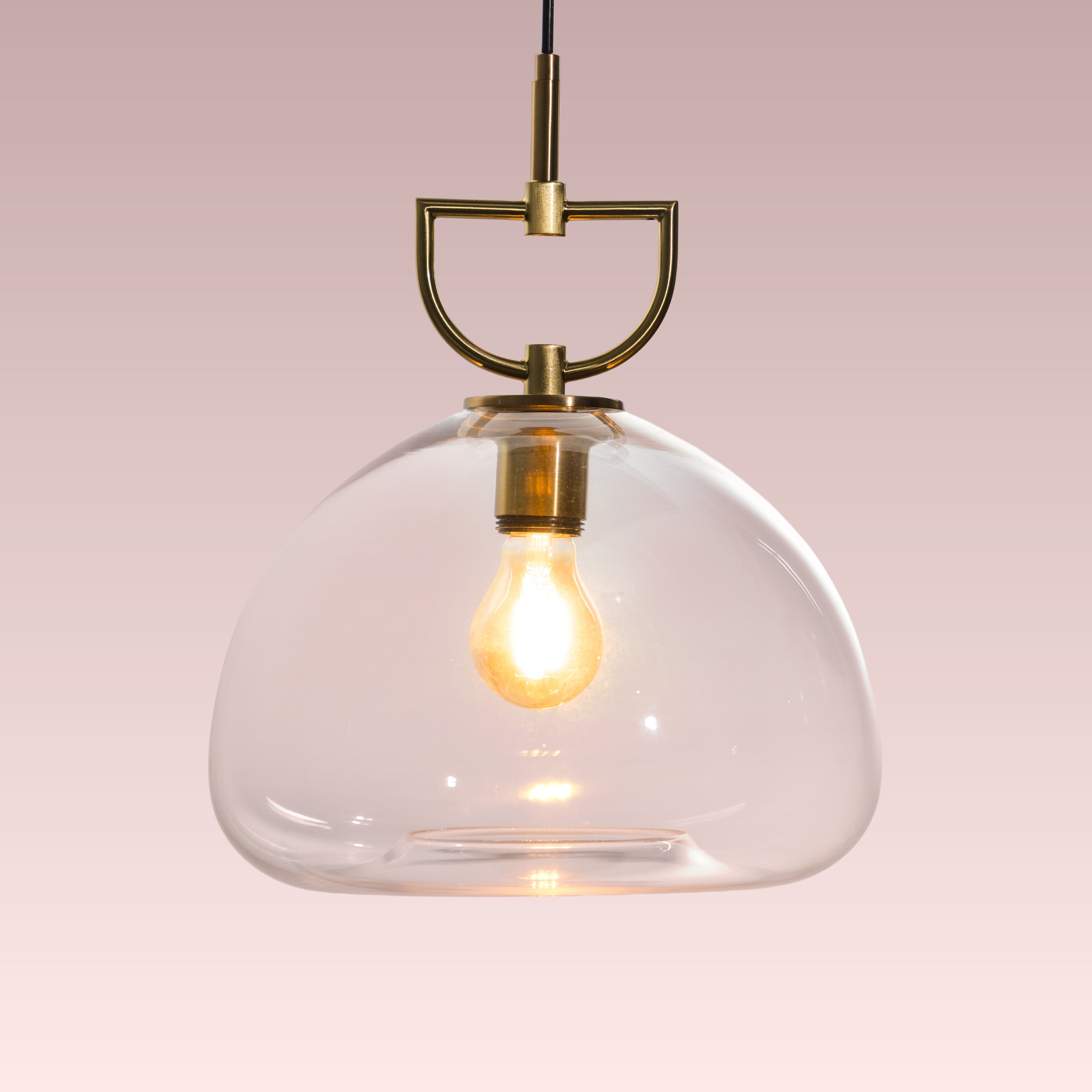 Nightlife (Gold, Clear) Glass Pendant Lamp