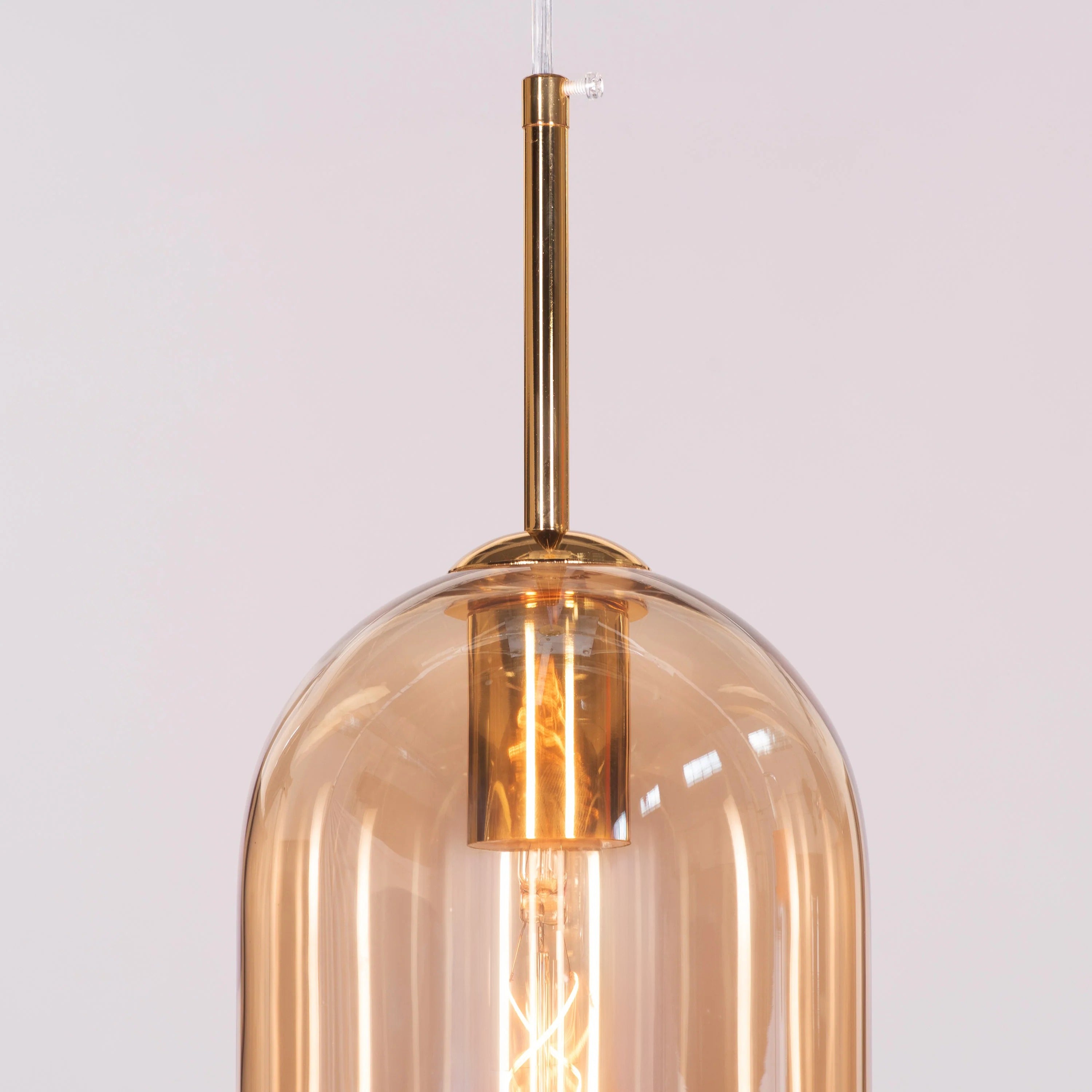 Gold Glamour (Medium, Gold) Glass Pendant Light