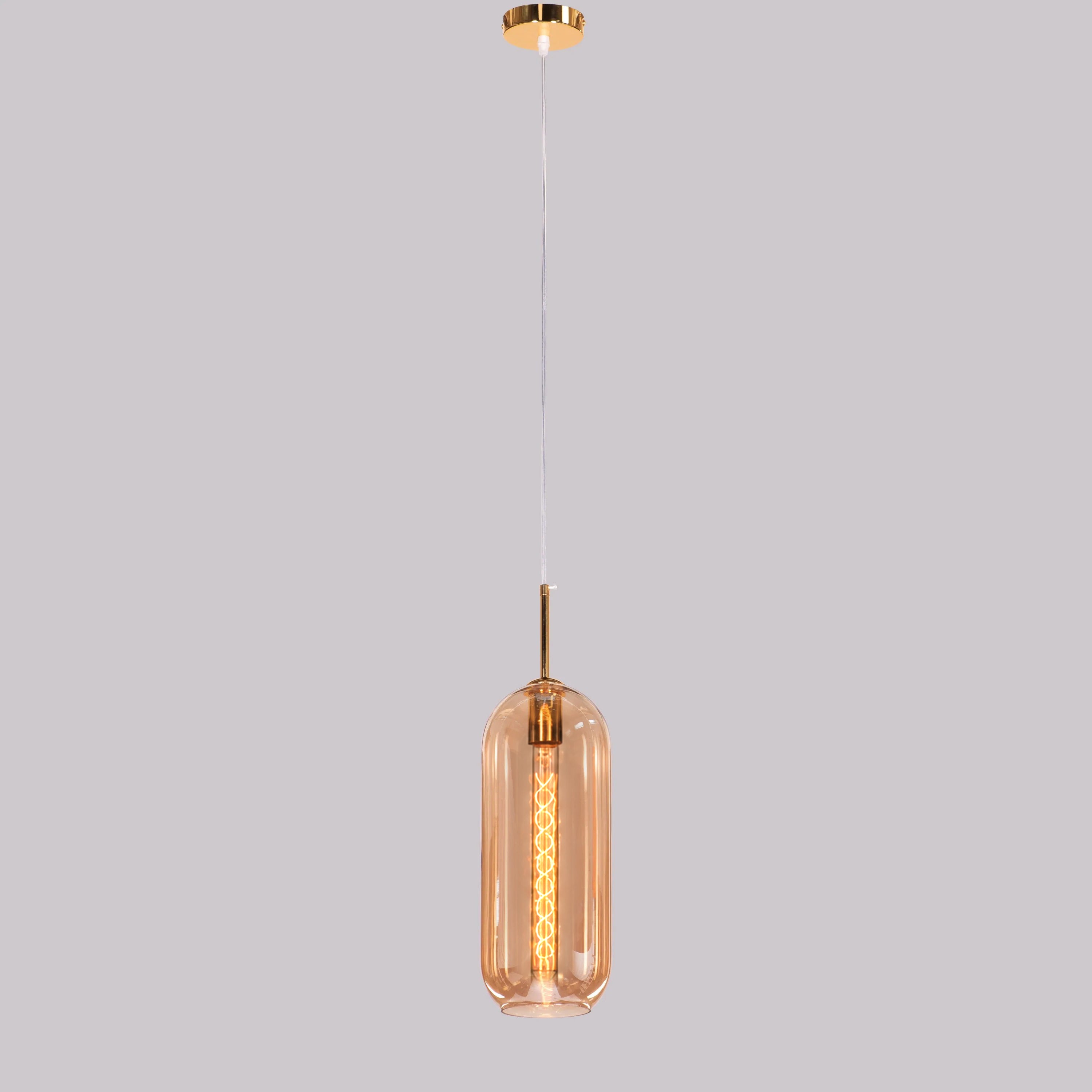 Gold Glamour (Medium, Gold) Glass Pendant Light