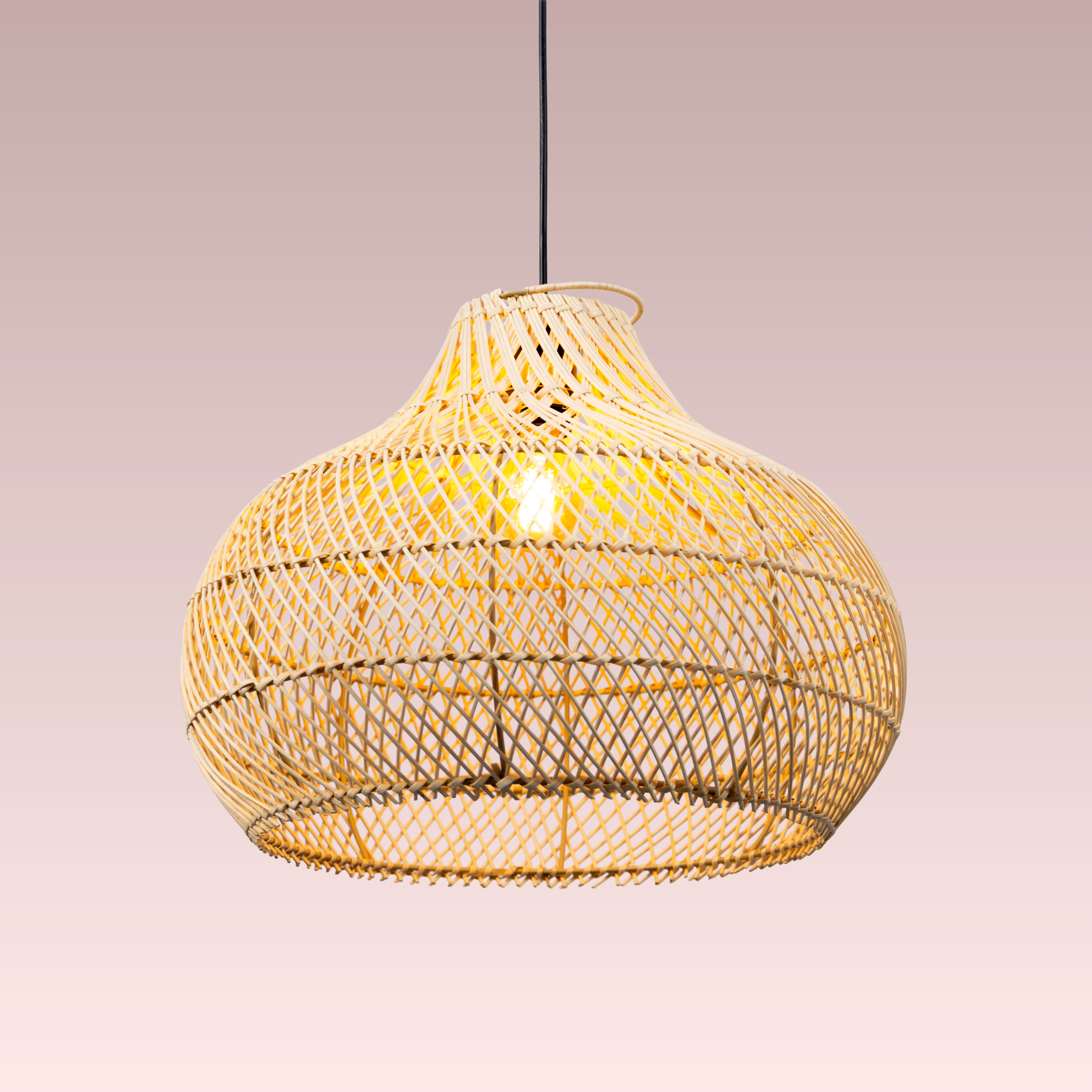 The Elowen (Large) Rattan pendant light