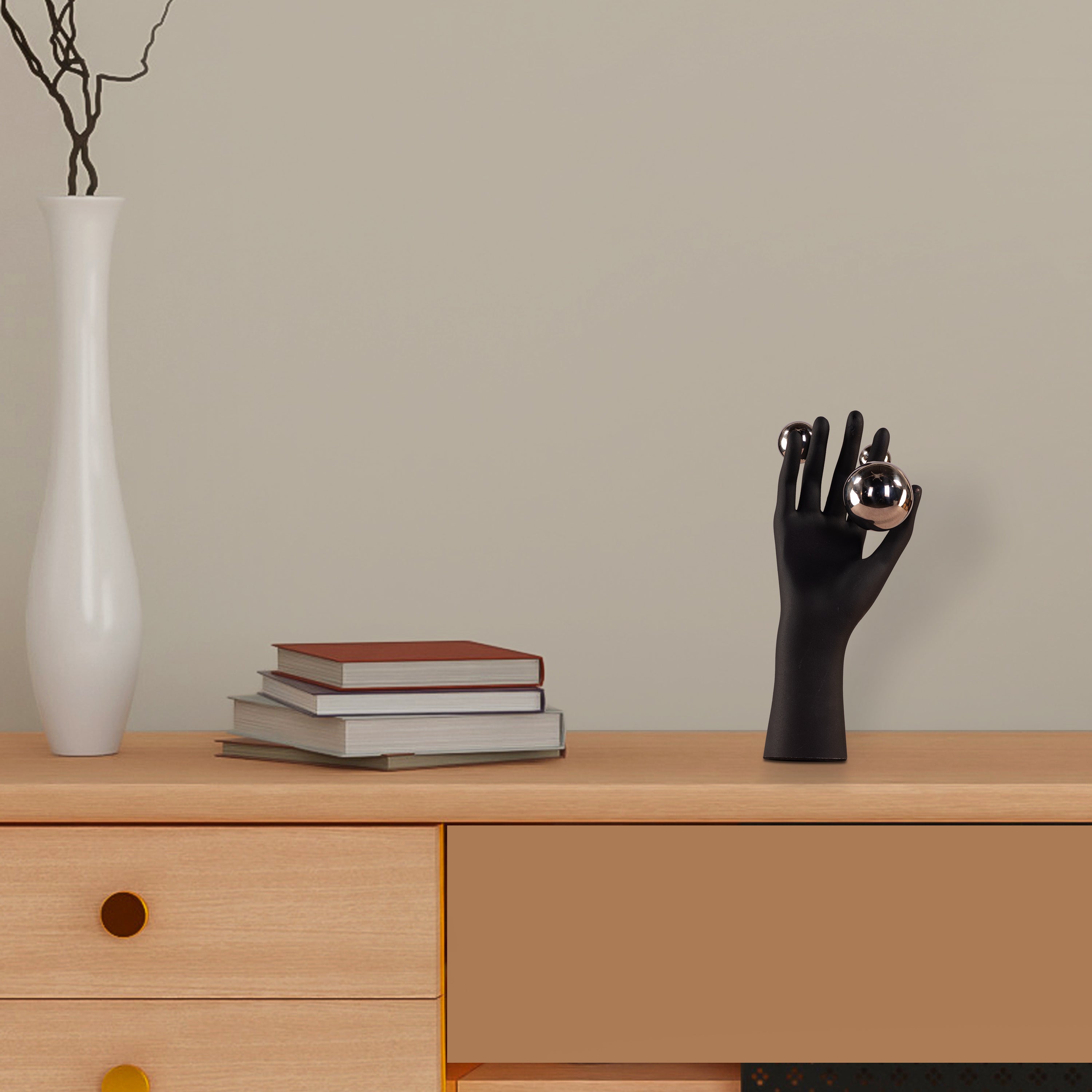 Illusionist (Black, Chrome) Resin Home Decor
