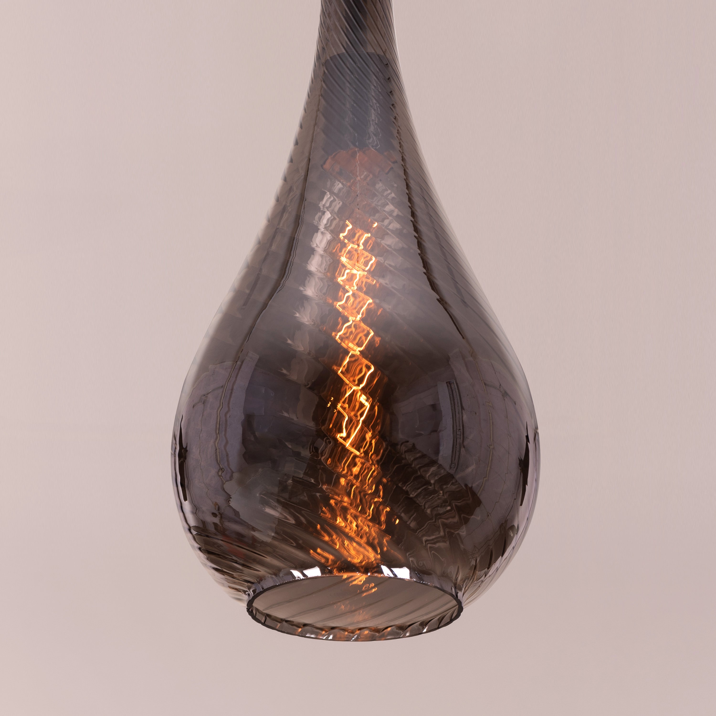 Keep My Love (Smokey Grey) Glass Pendant Light
