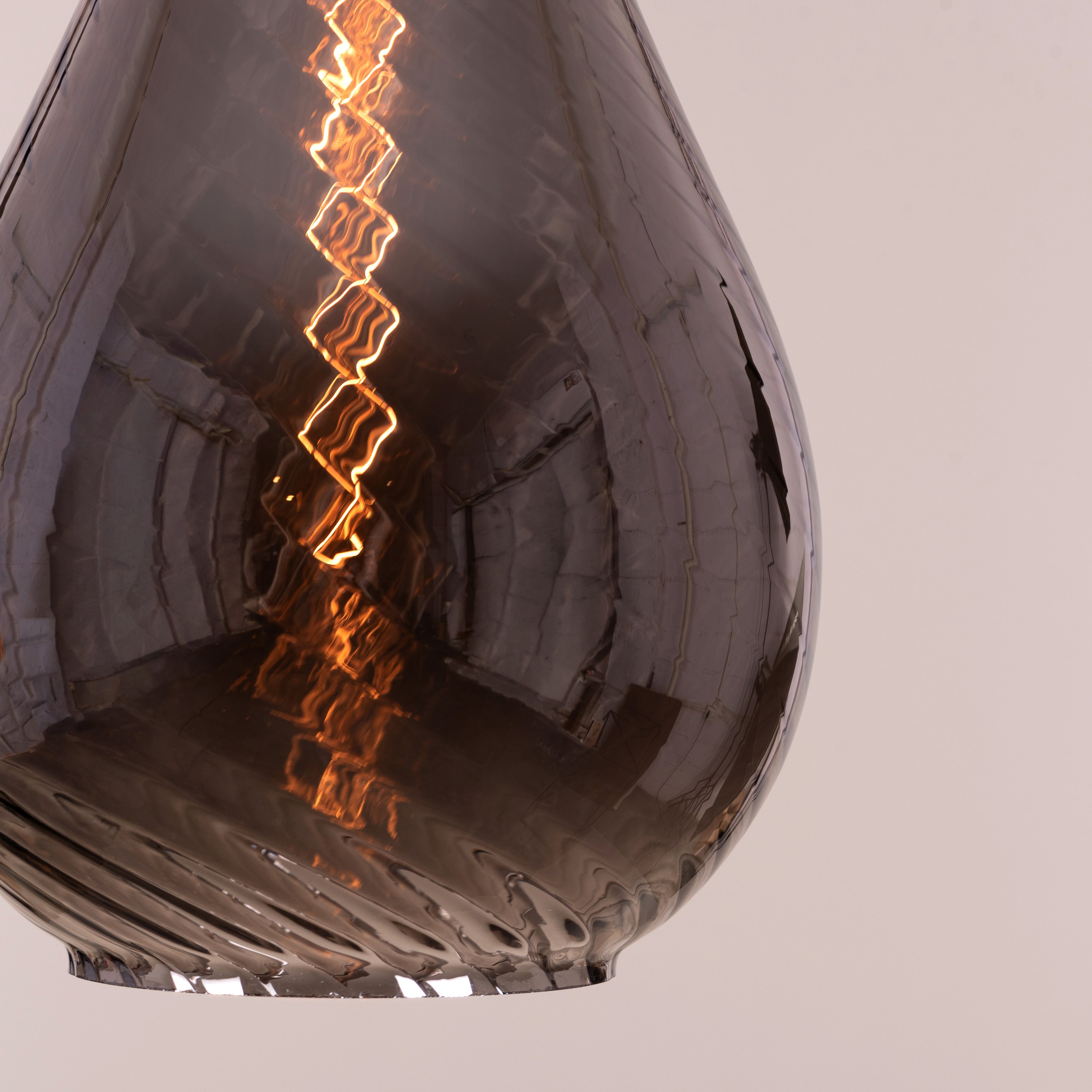 Keep My Love (Smokey Grey) Glass Pendant Light