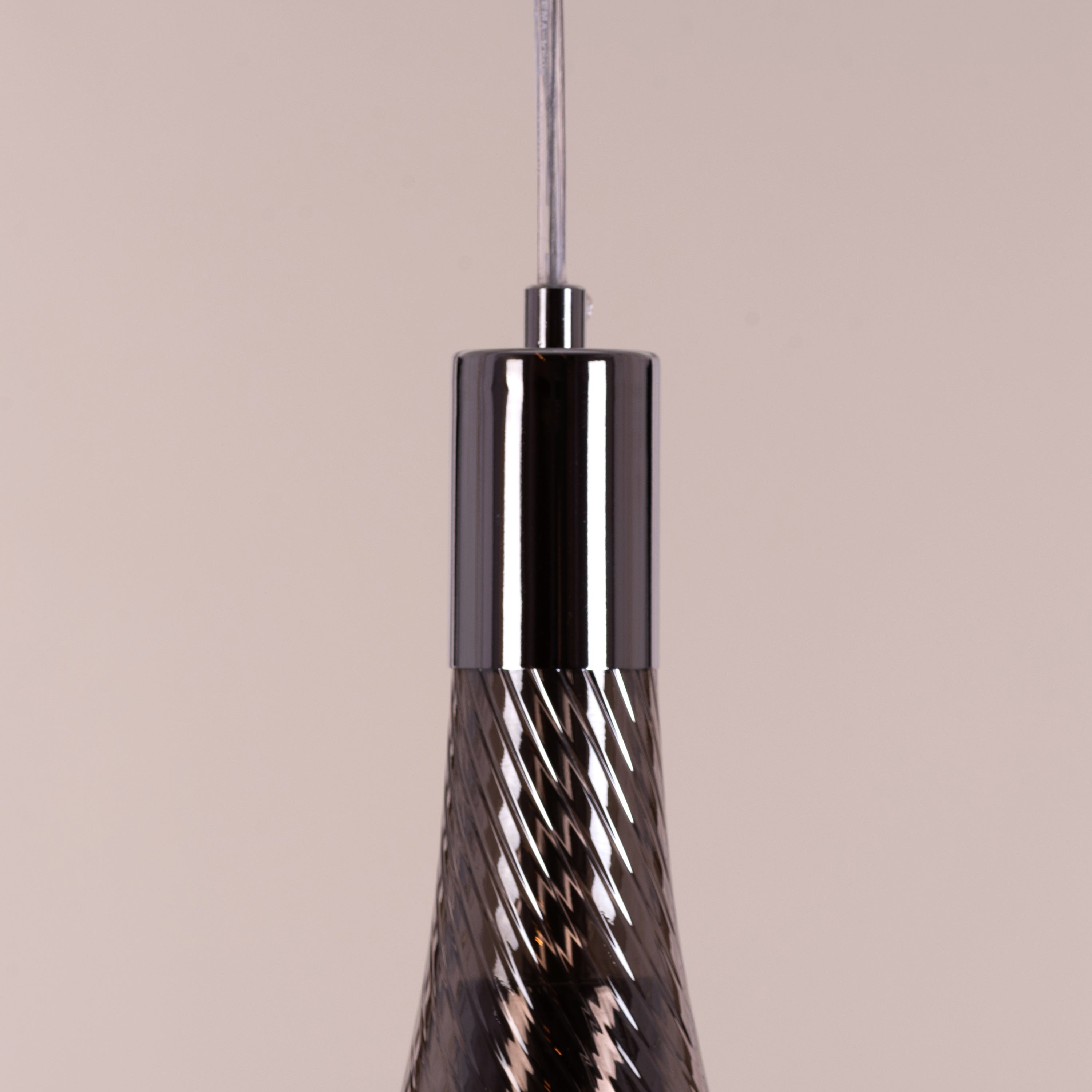 Keep My Love (Smokey Grey) Glass Pendant Light