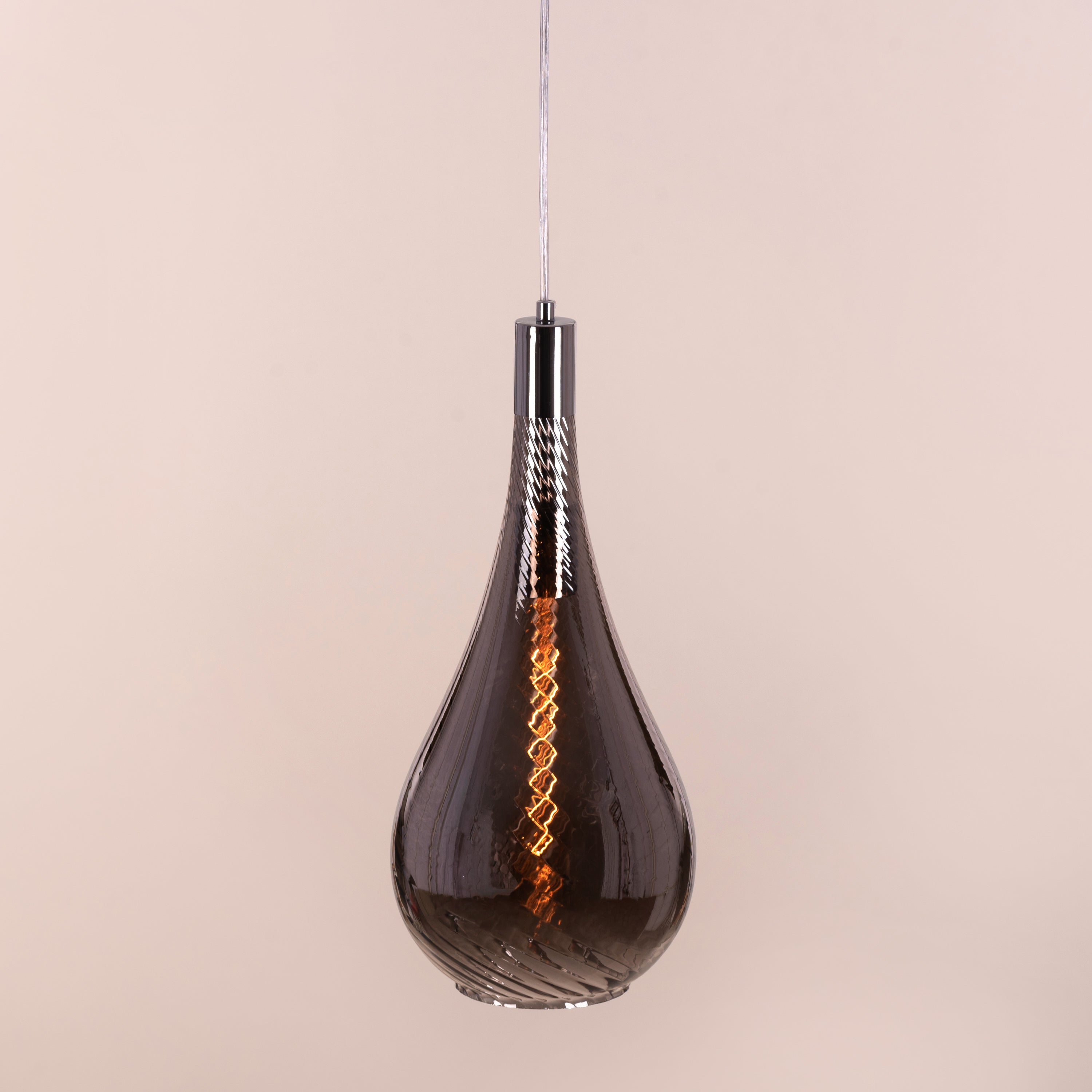 Keep My Love (Smokey Grey) Glass Pendant Light