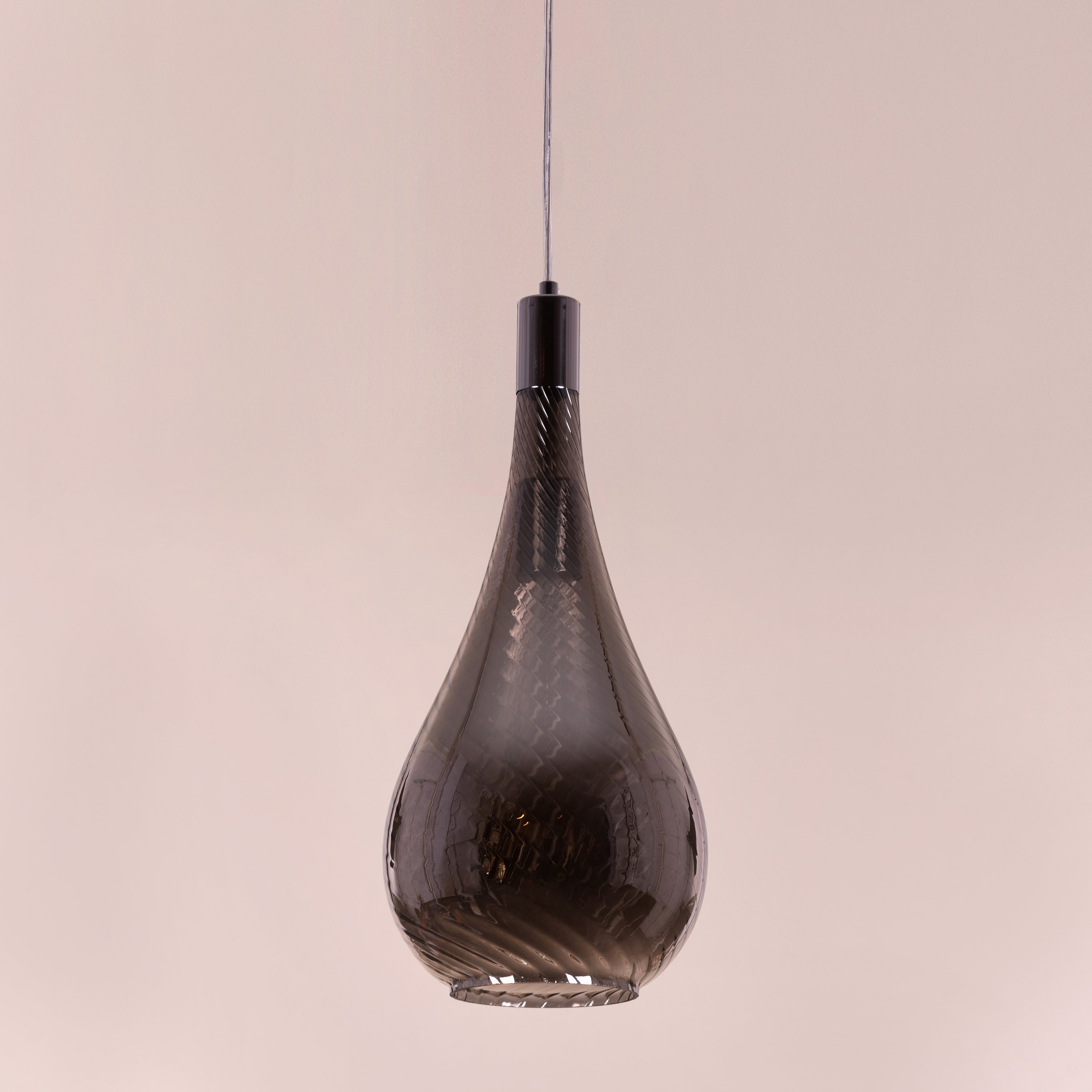 Keep My Love (Smokey Grey) Glass Pendant Light
