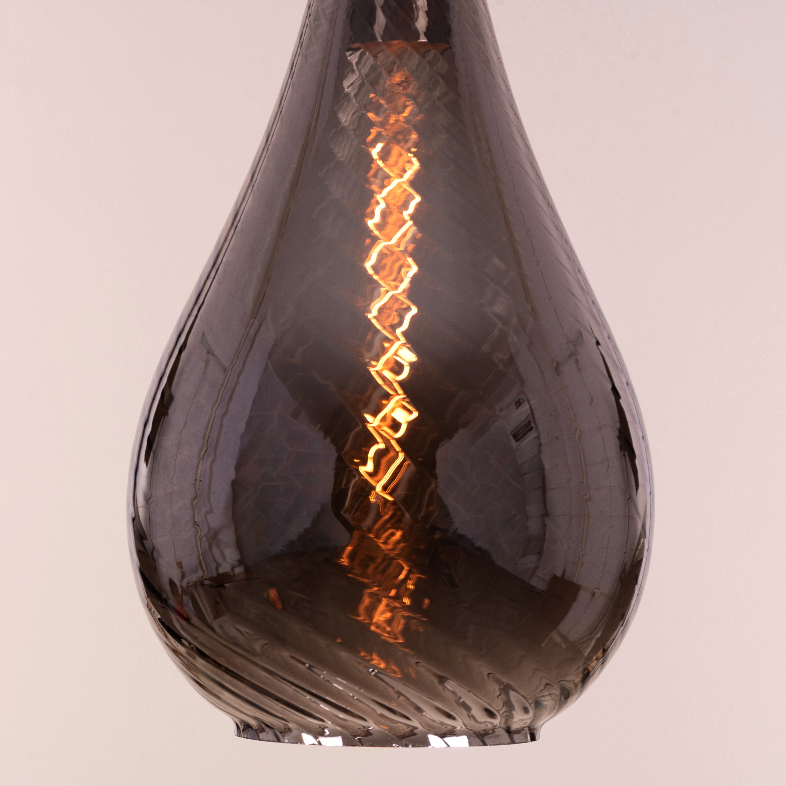 Keep My Love (Smokey Grey) Glass Pendant Light