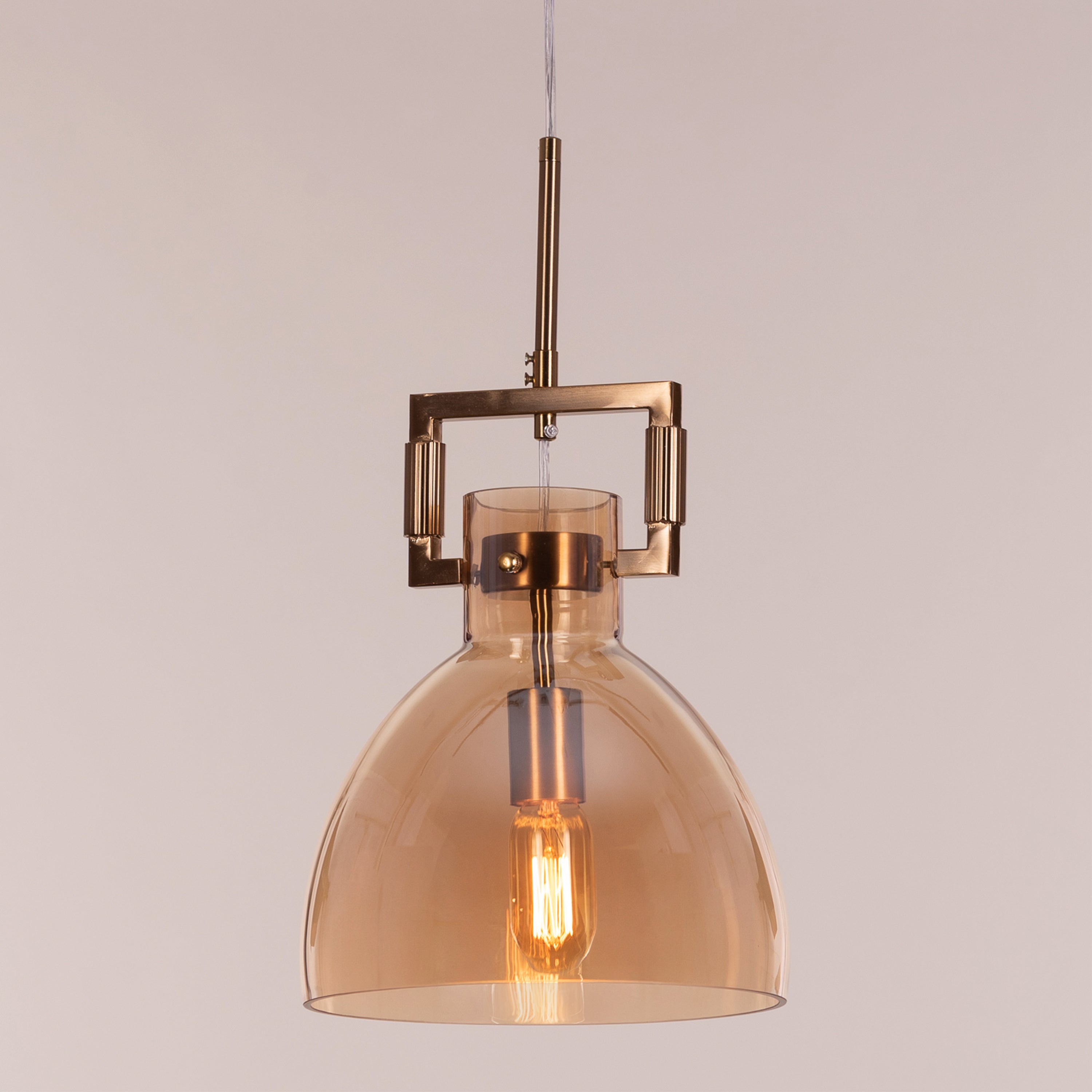 High Hopes (Oval, Amber) Glass pendant Light