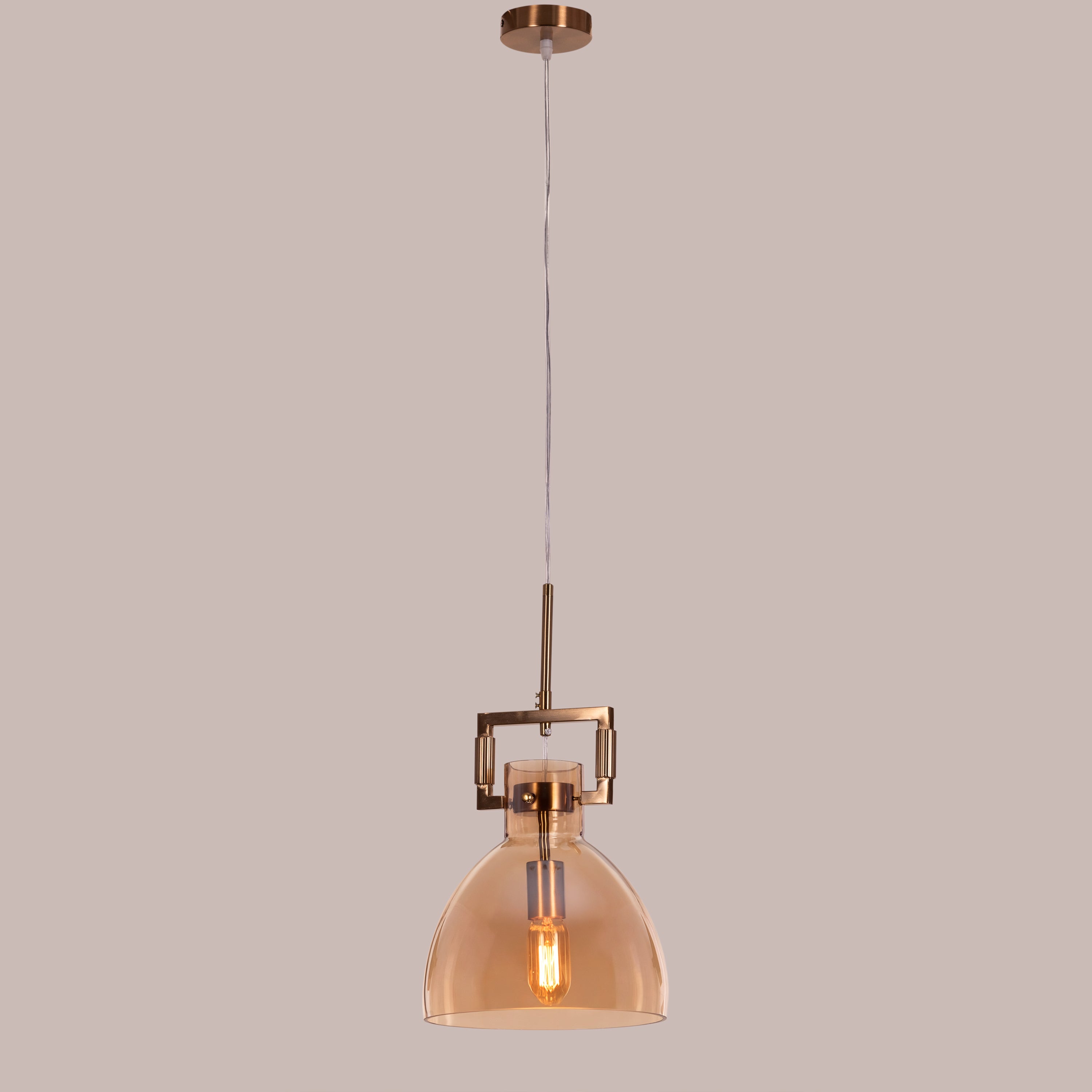 High Hopes (Oval, Amber) Glass pendant Light
