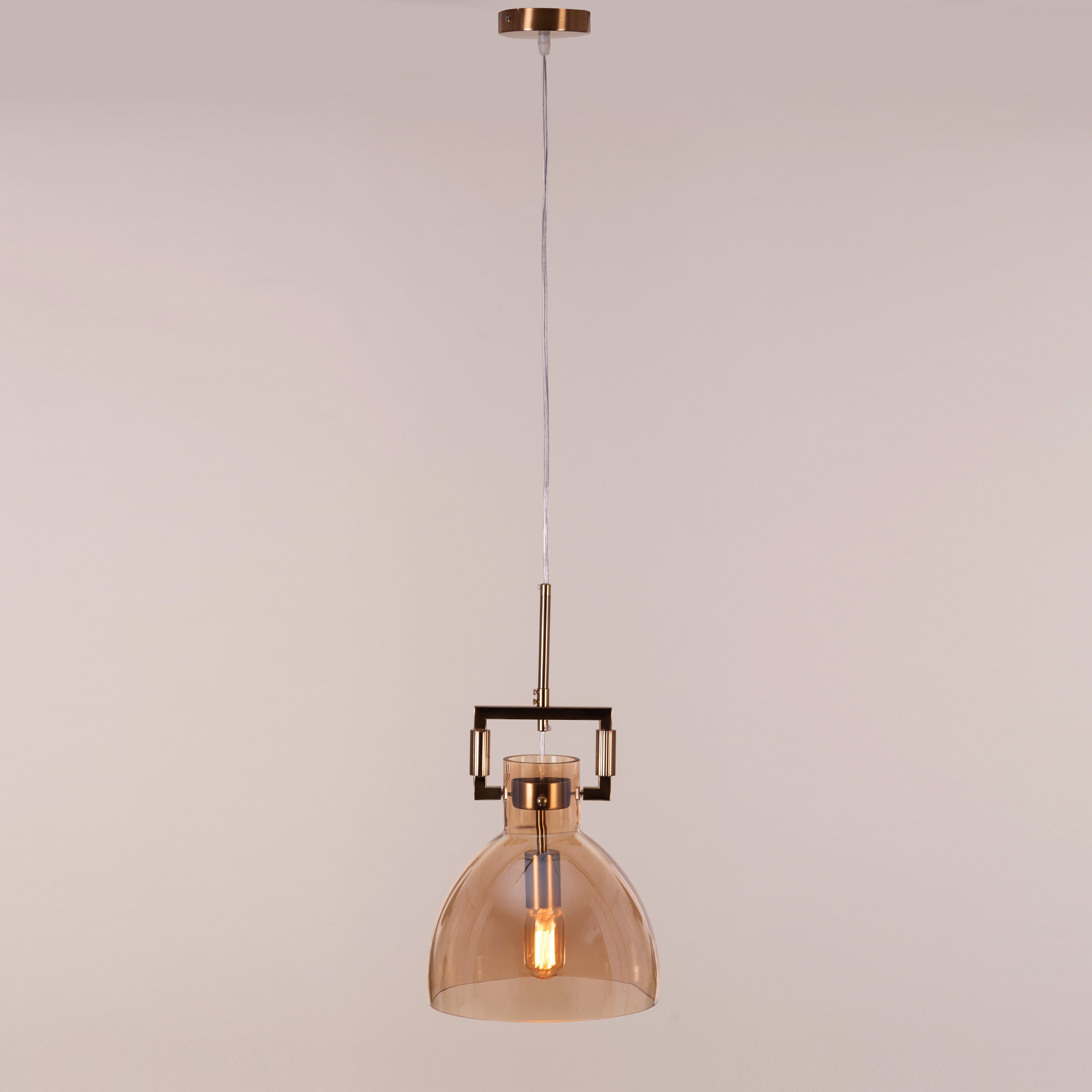 High Hopes (Oval, Amber) Glass pendant Light