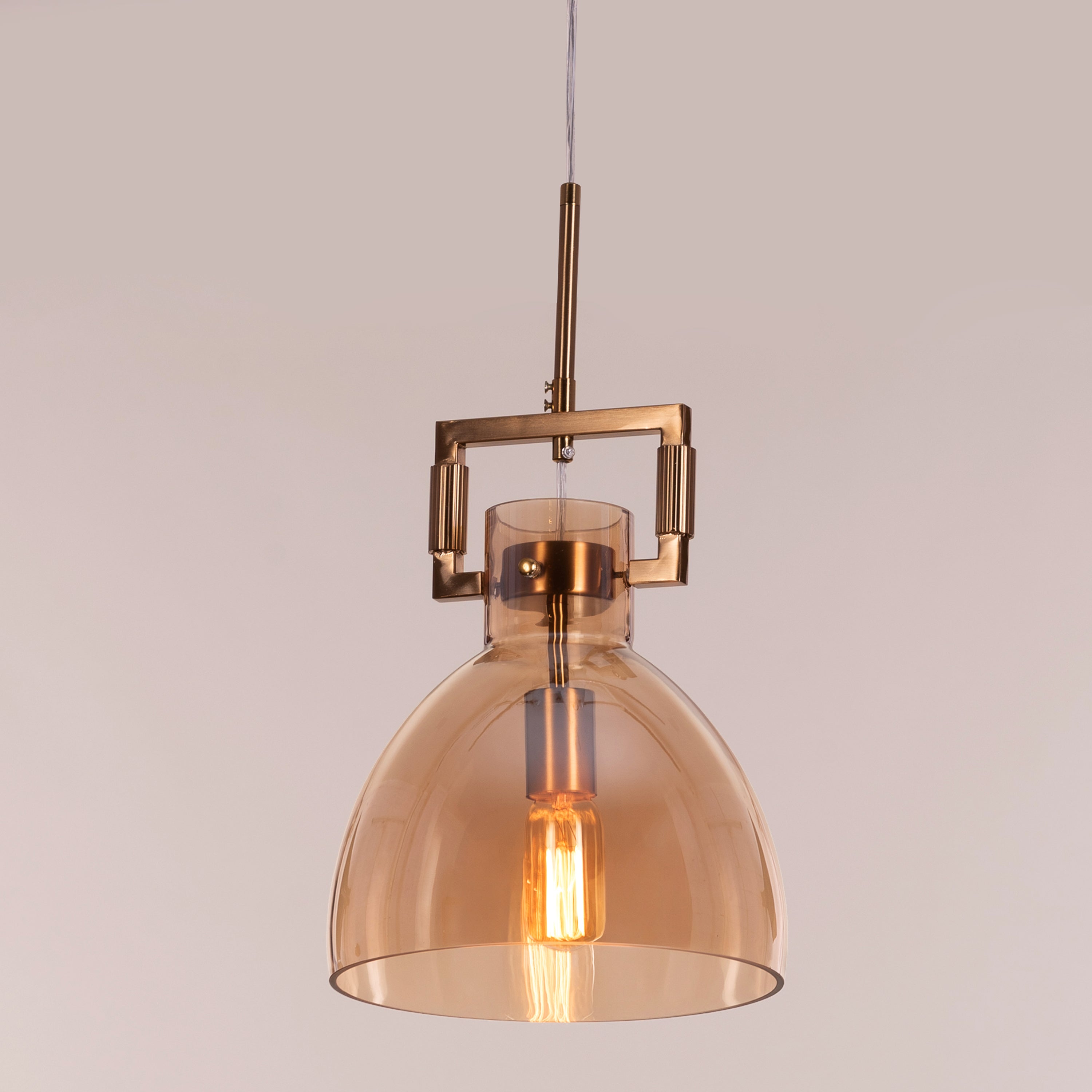 High Hopes (Oval, Amber) Glass pendant Light