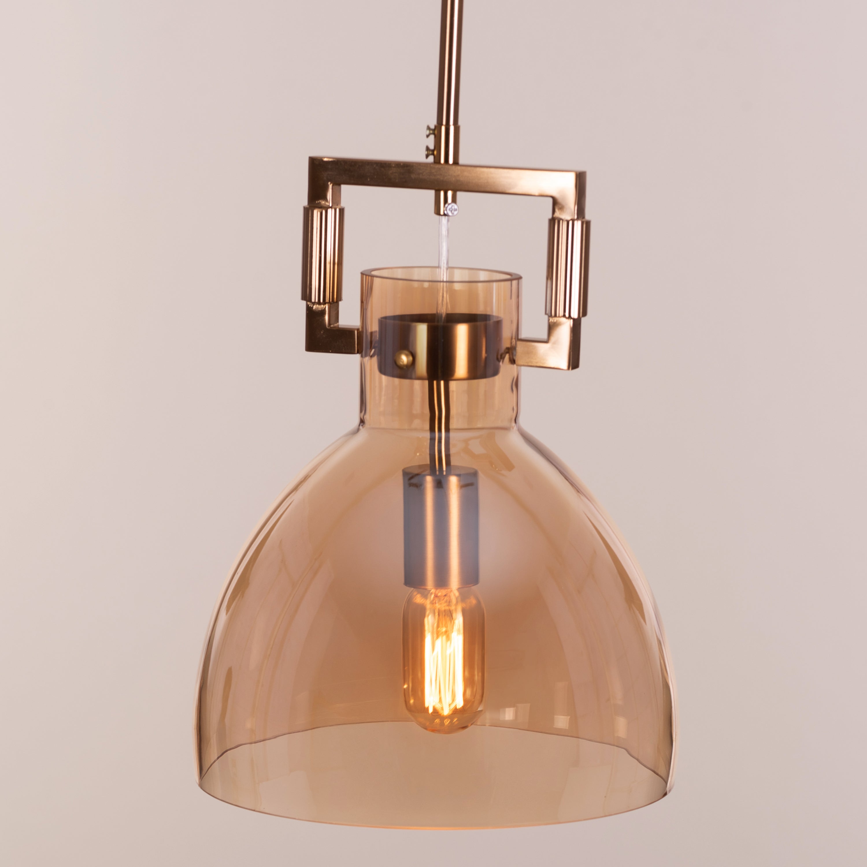 High Hopes (Oval, Amber) Glass pendant Light