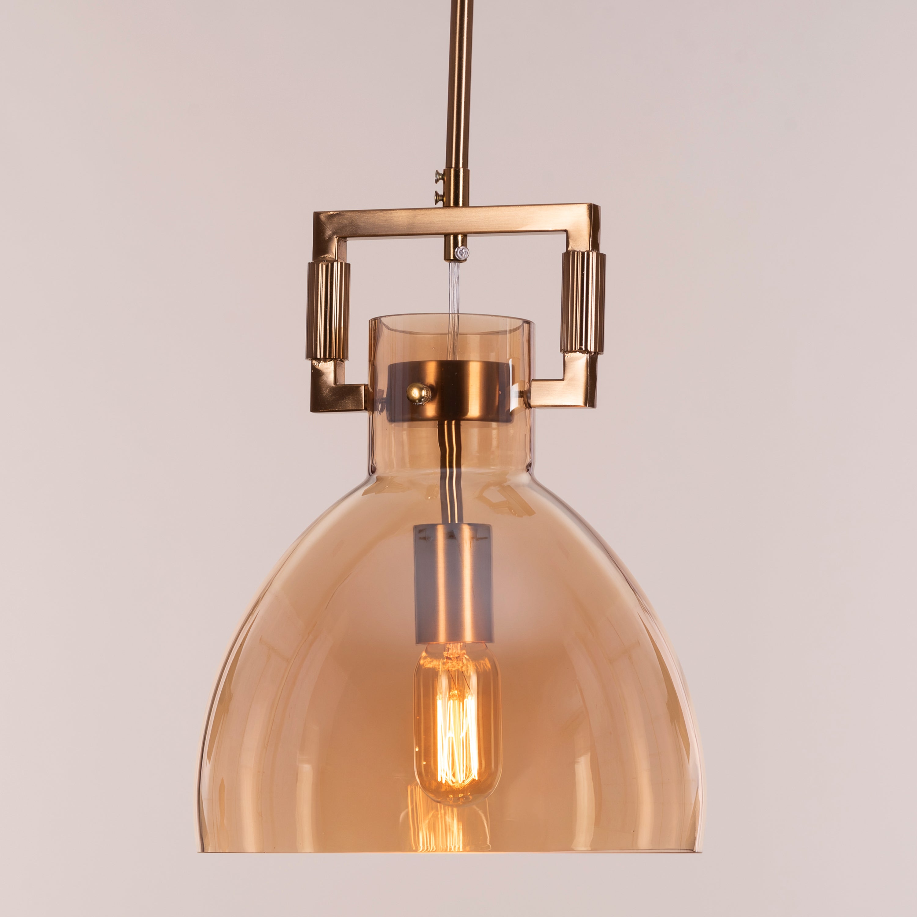 High Hopes (Oval, Amber) Glass pendant Light