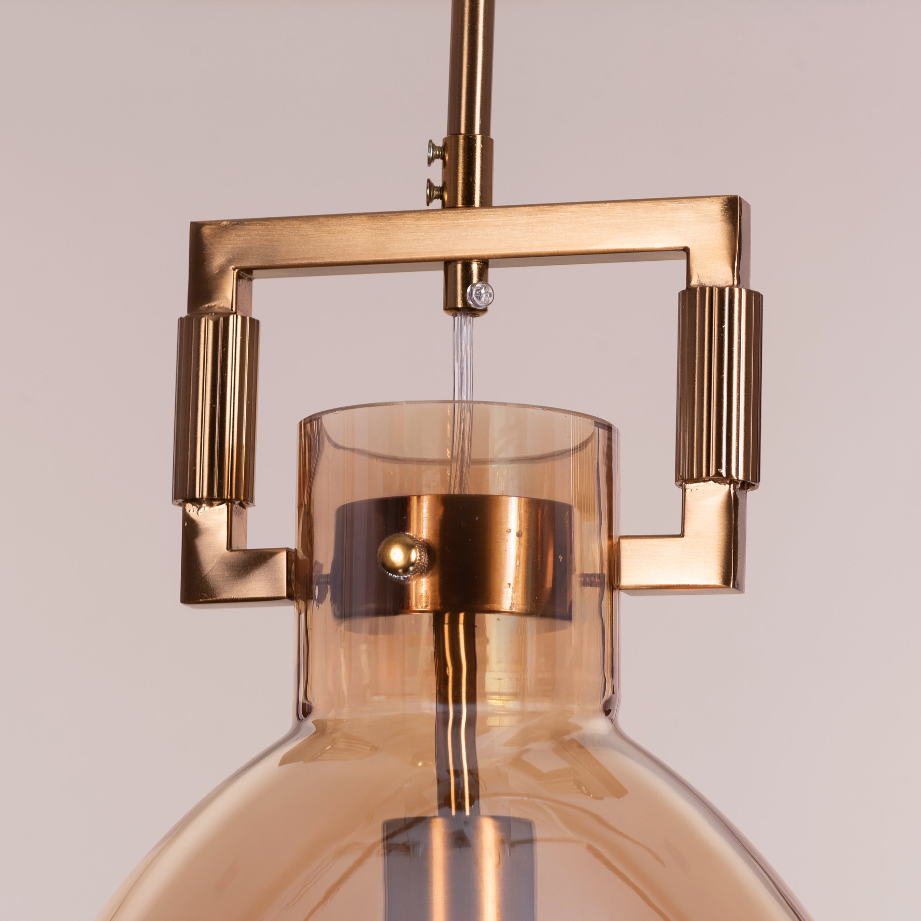 High Hopes (Oval, Amber) Glass pendant Light