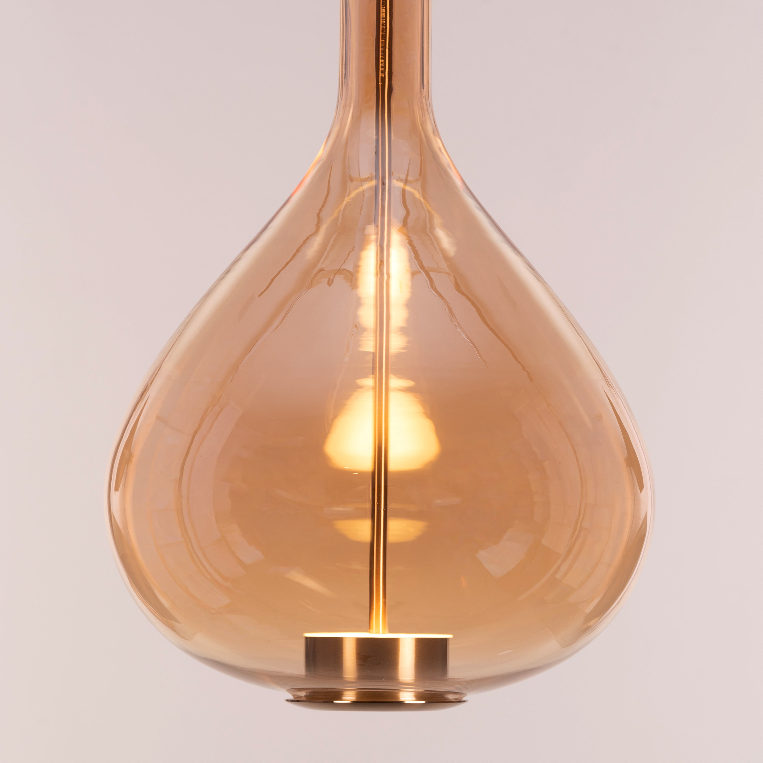 You Own It (Amber, Built-In LED) Glass Pendant Light