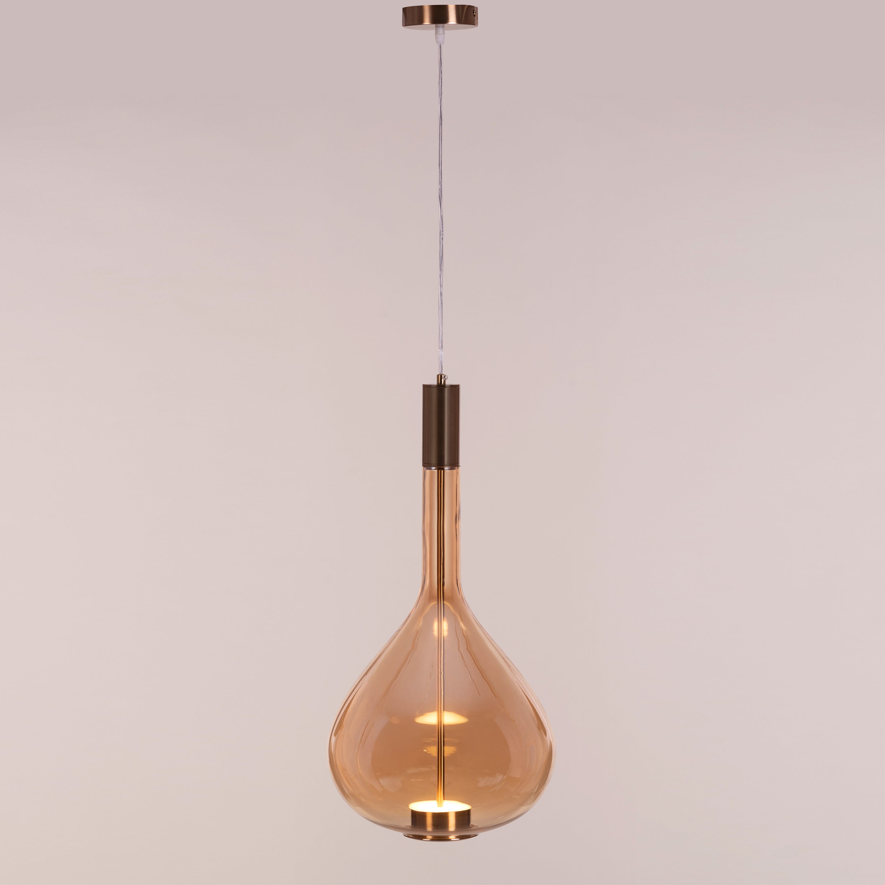 You Own It (Amber, Built-In LED) Glass Pendant Light
