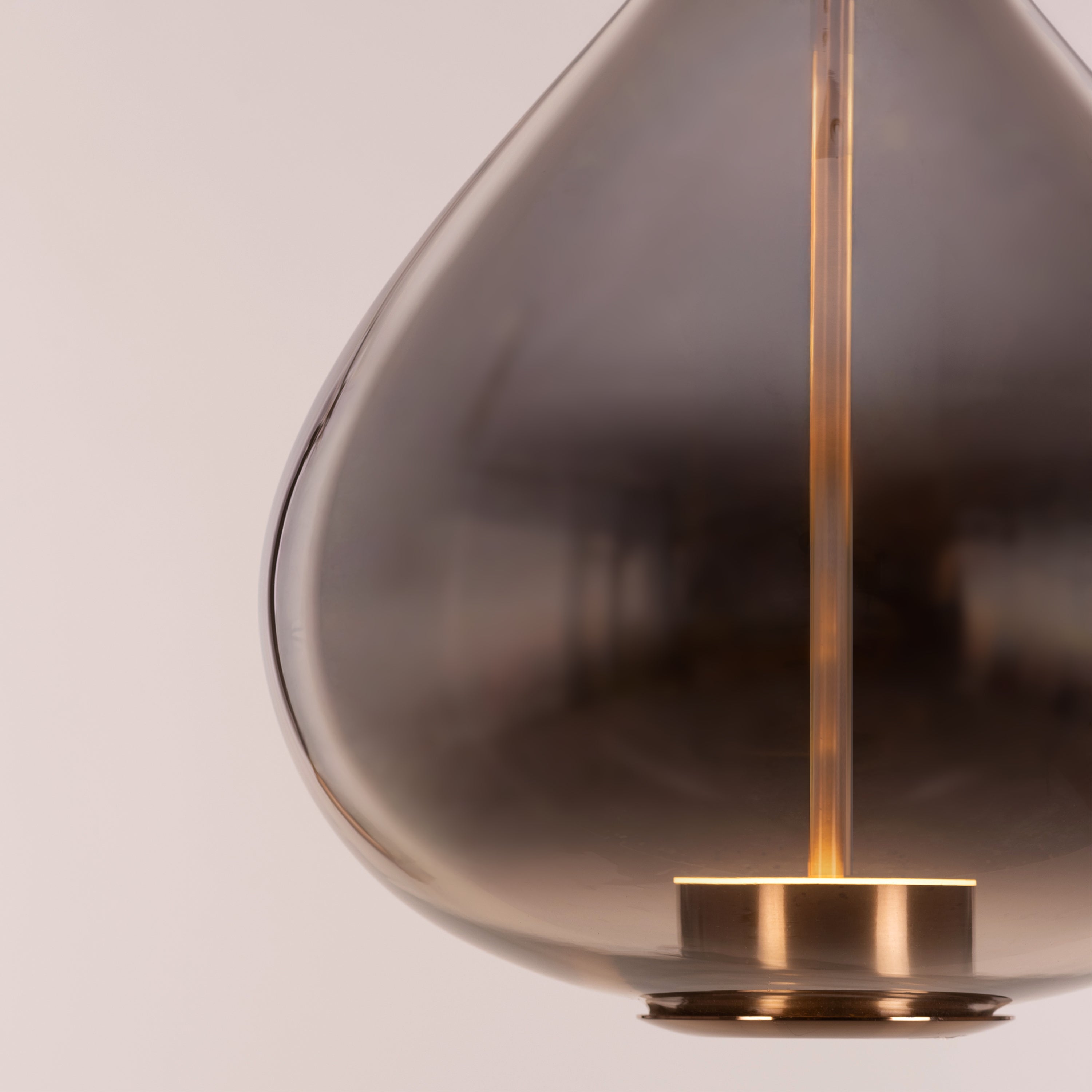 You Own It (Smokey Grey, Built-In LED) Glass Pendant Light