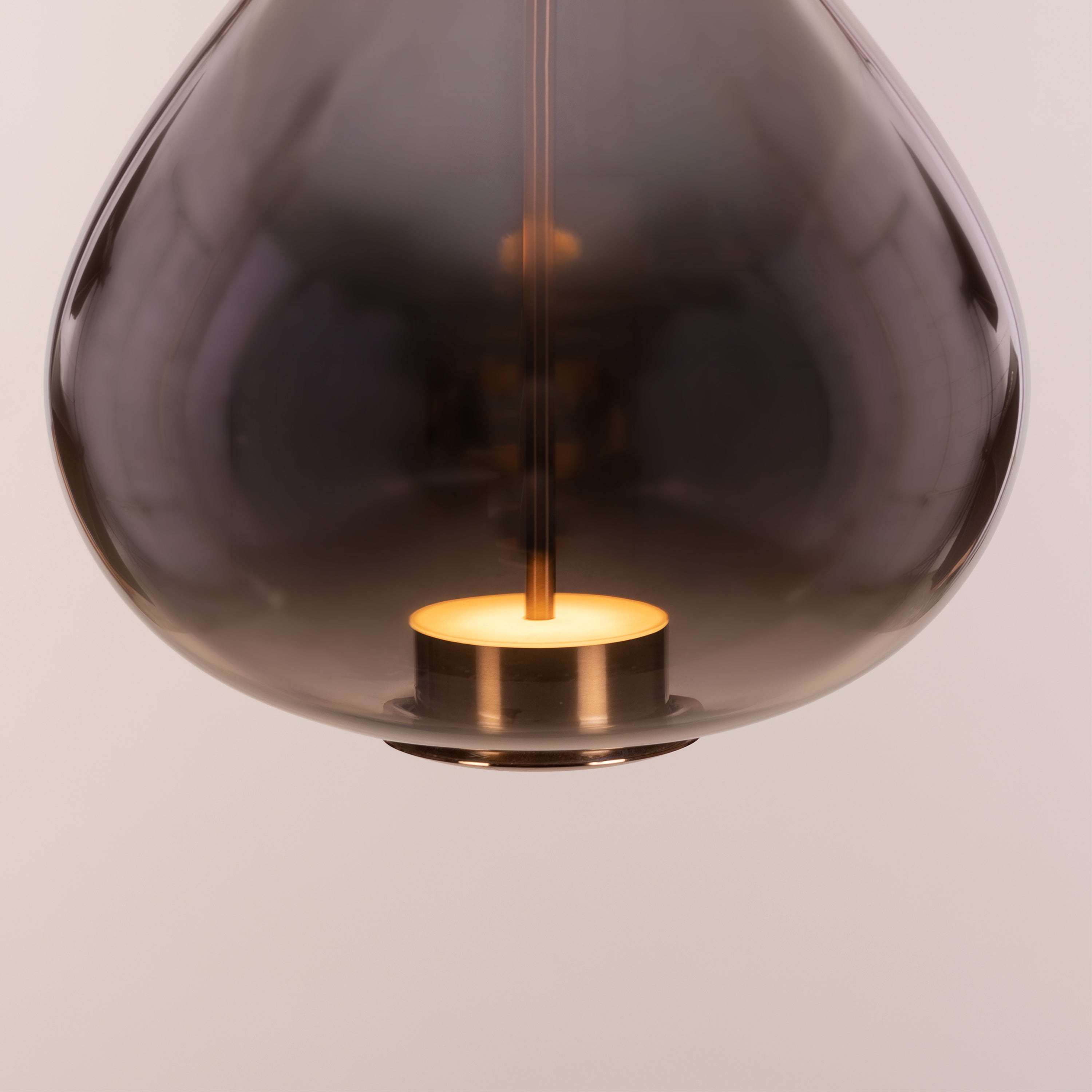 You Own It (Smokey Grey, Built-In LED) Glass Pendant Light