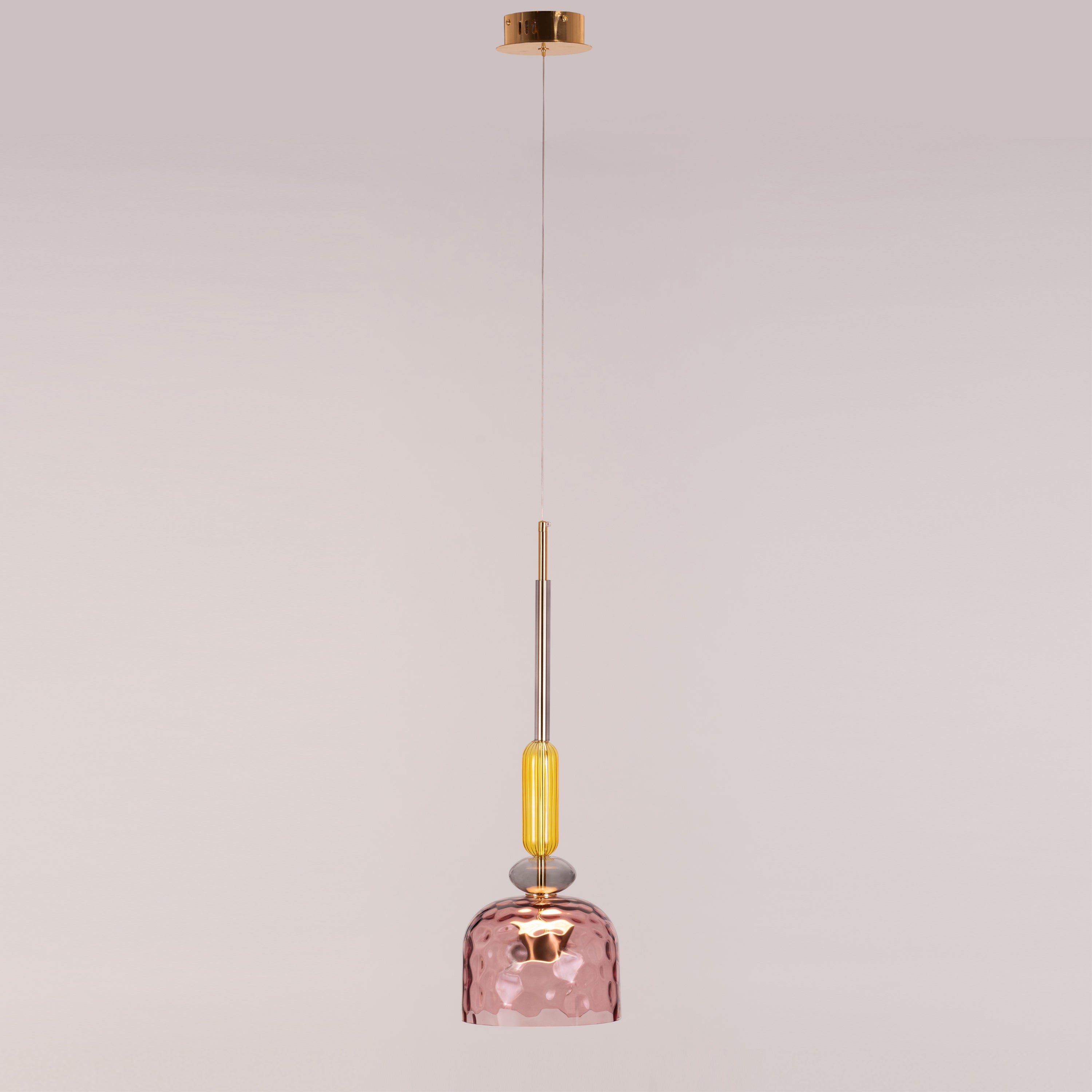 Sweet Treats (Pink, Built-In LED) Glass Pendant Light