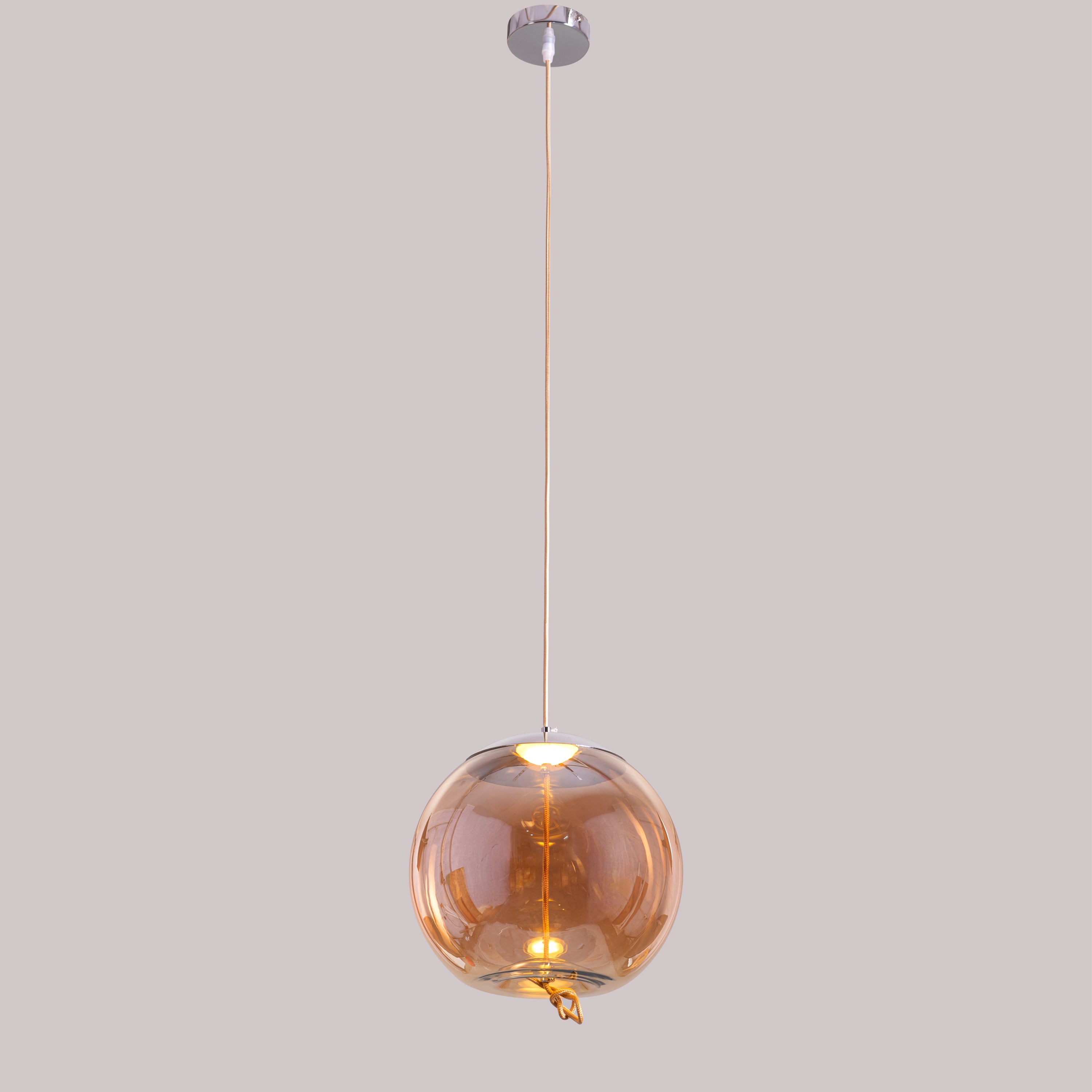Motivation (Amber, Built-In LED) Glass Pendant Light