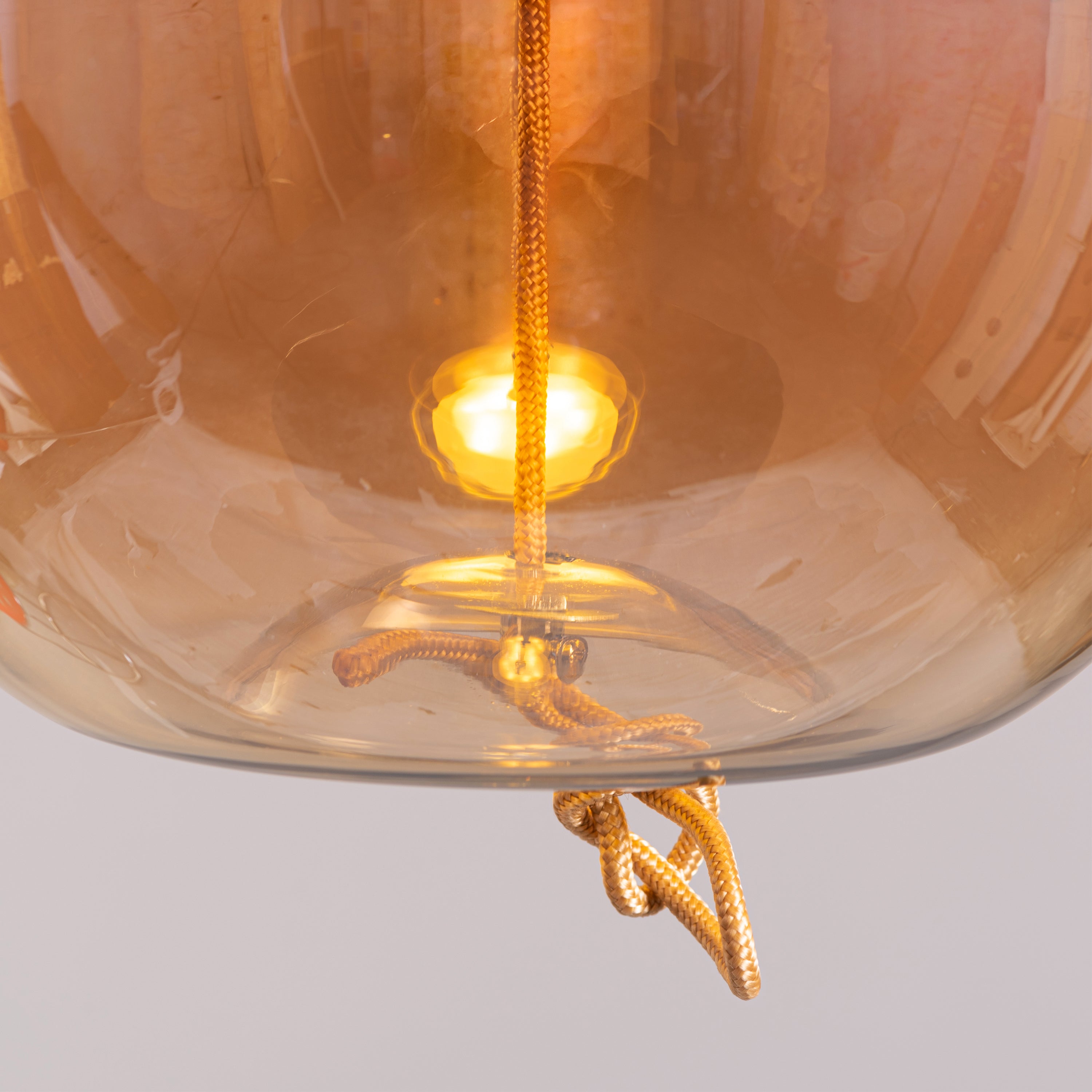 Motivation (Amber, Built-In LED) Glass Pendant Light
