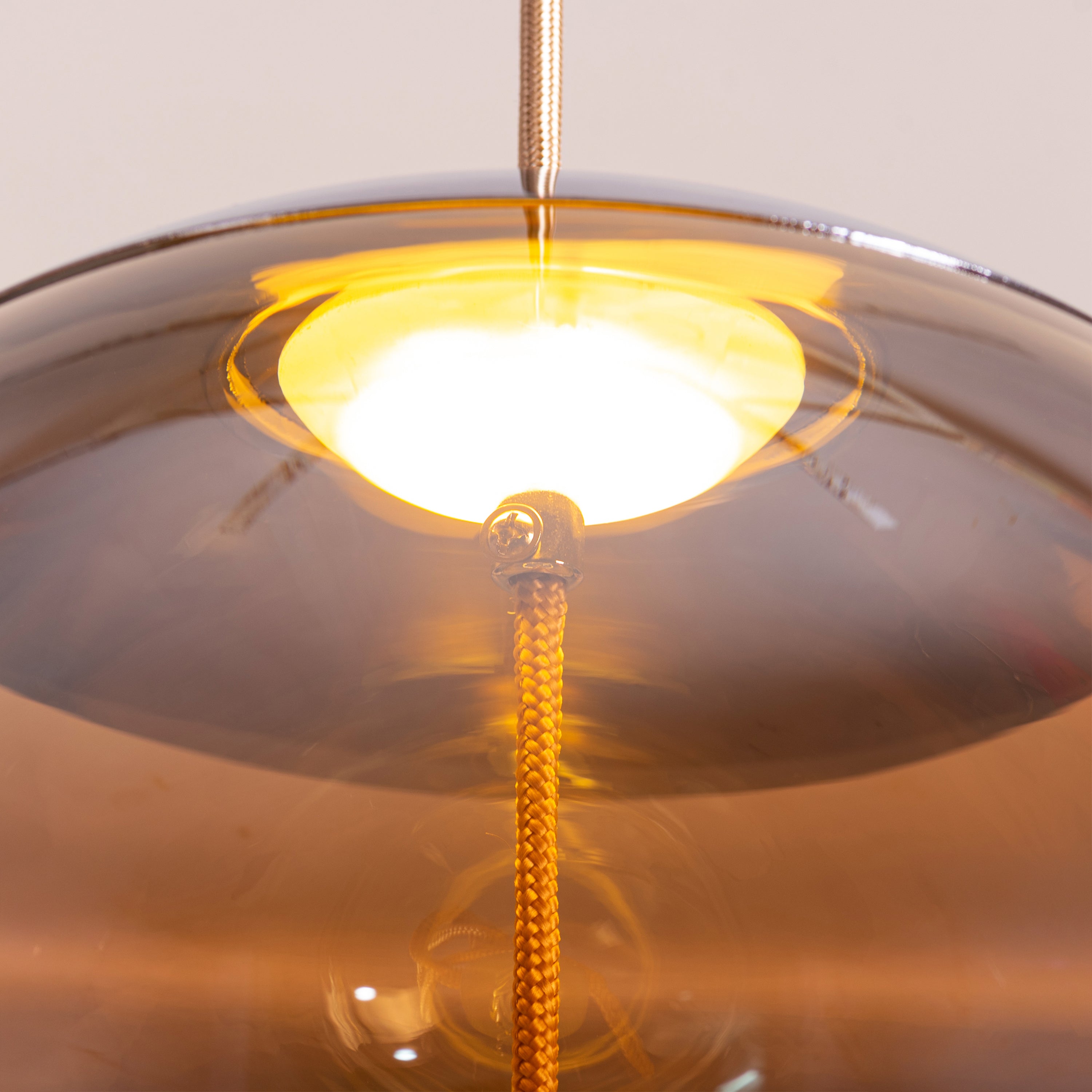Motivation (Amber, Built-In LED) Glass Pendant Light