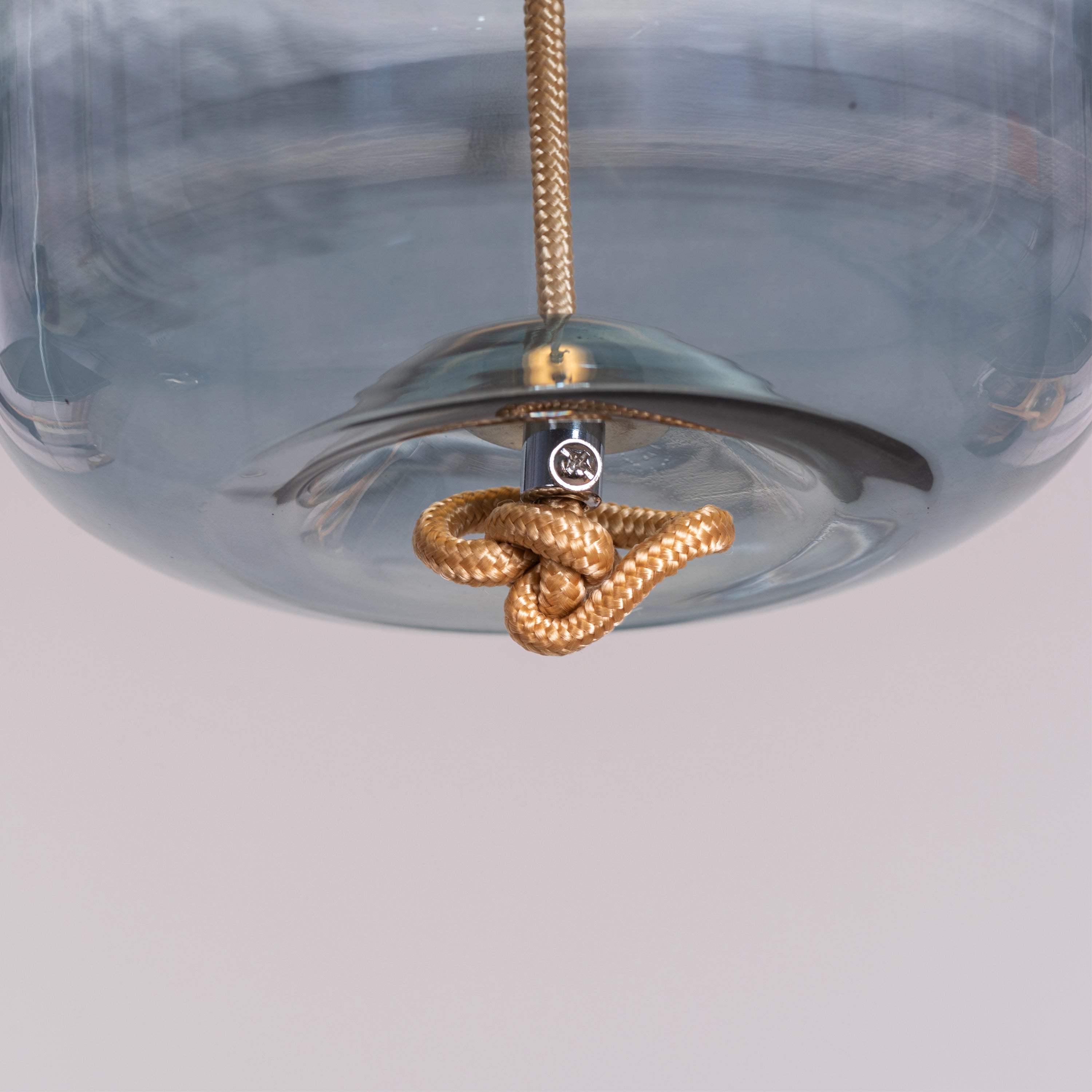 Trust Yourself (Blue, Built-In LED) Glass Pendant Light