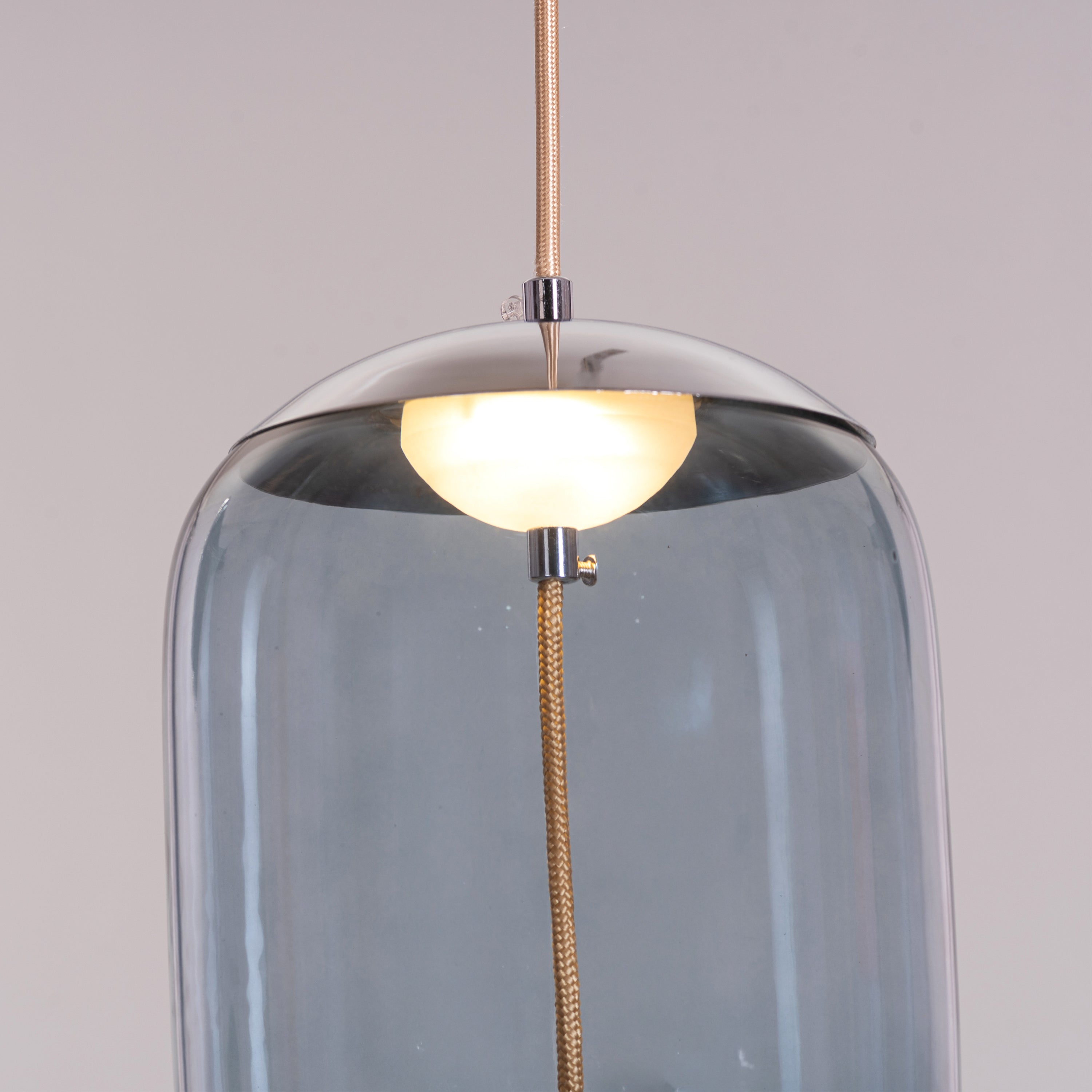 Trust Yourself (Blue, Built-In LED) Glass Pendant Light