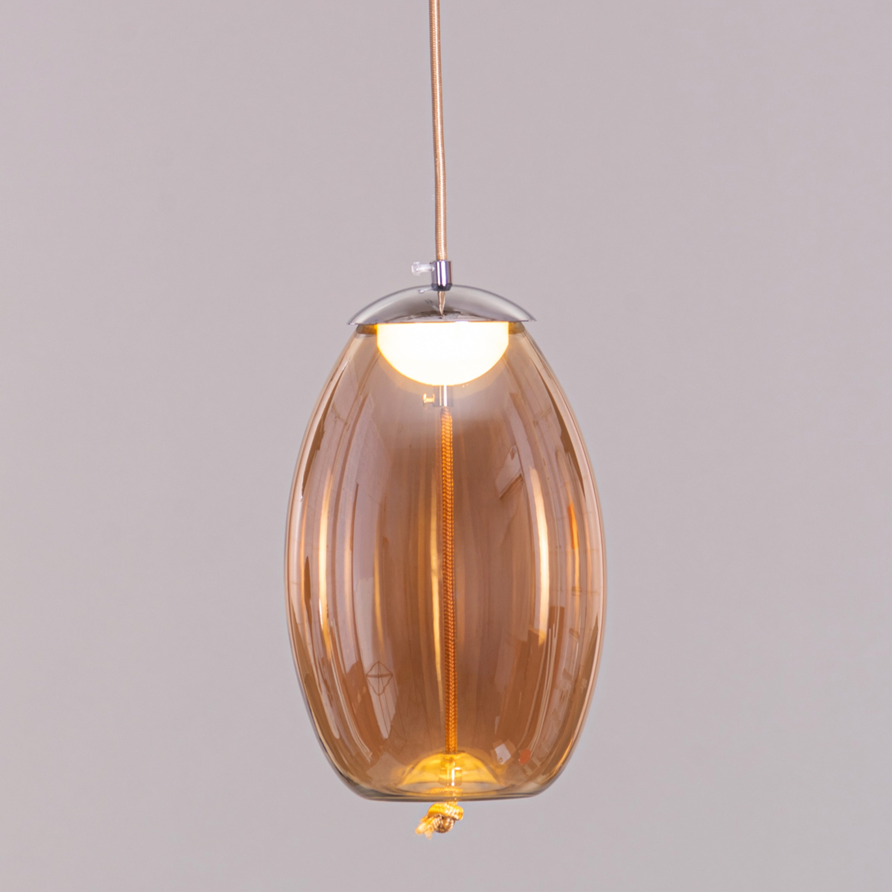 Feel The Feels (Amber, Built-In LED) Glass Pendant Light