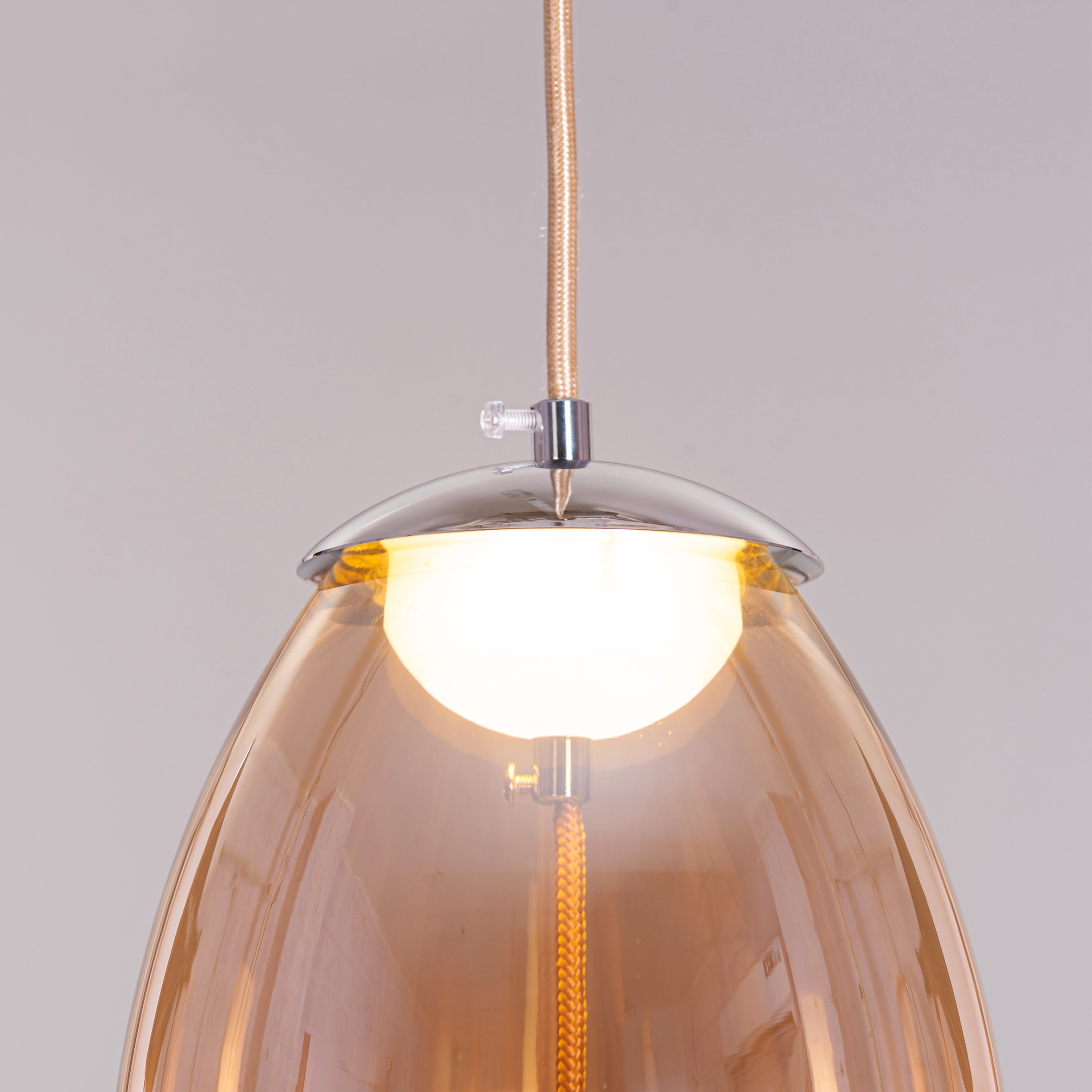 Feel The Feels (Amber, Built-In LED) Glass Pendant Light