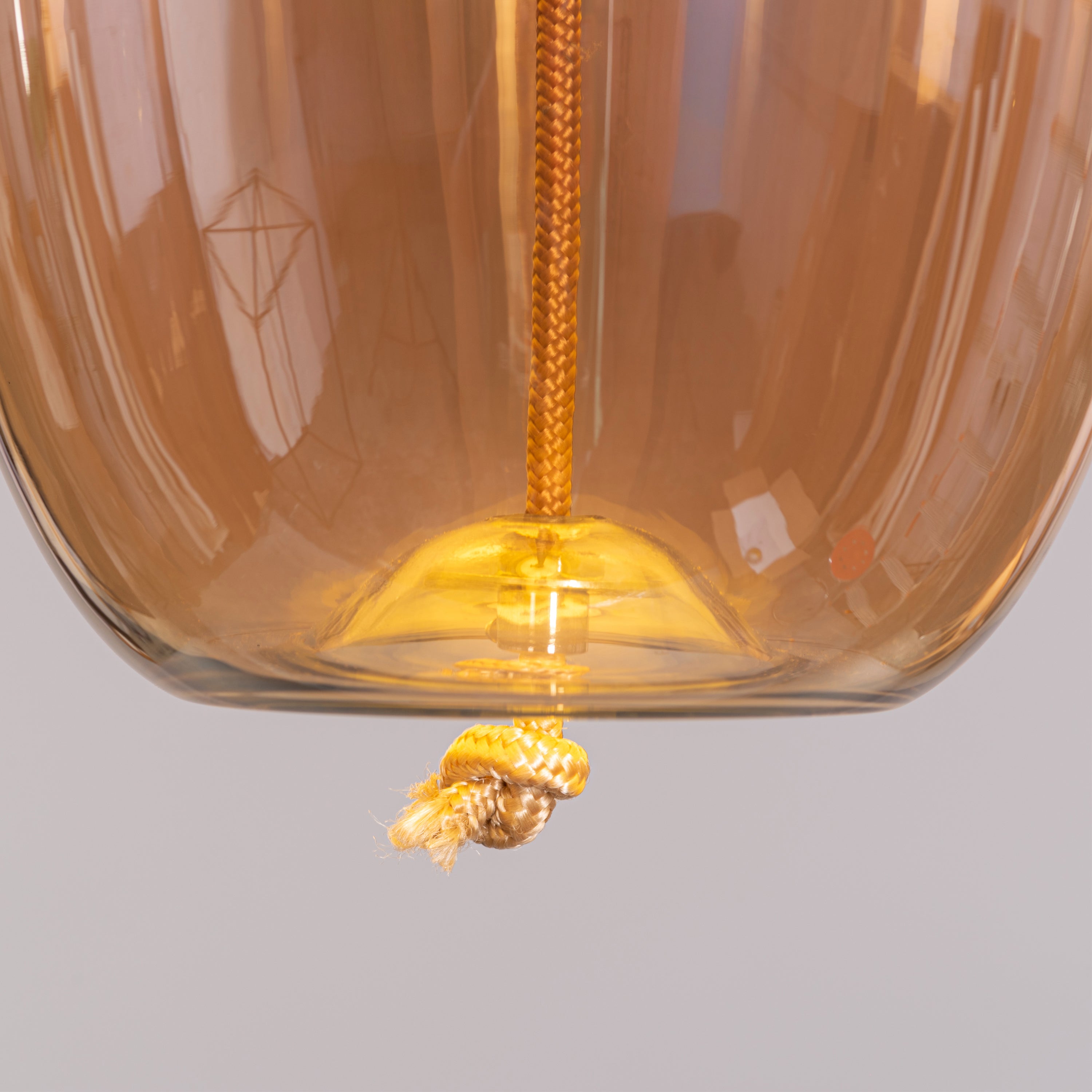 Feel The Feels (Amber, Built-In LED) Glass Pendant Light
