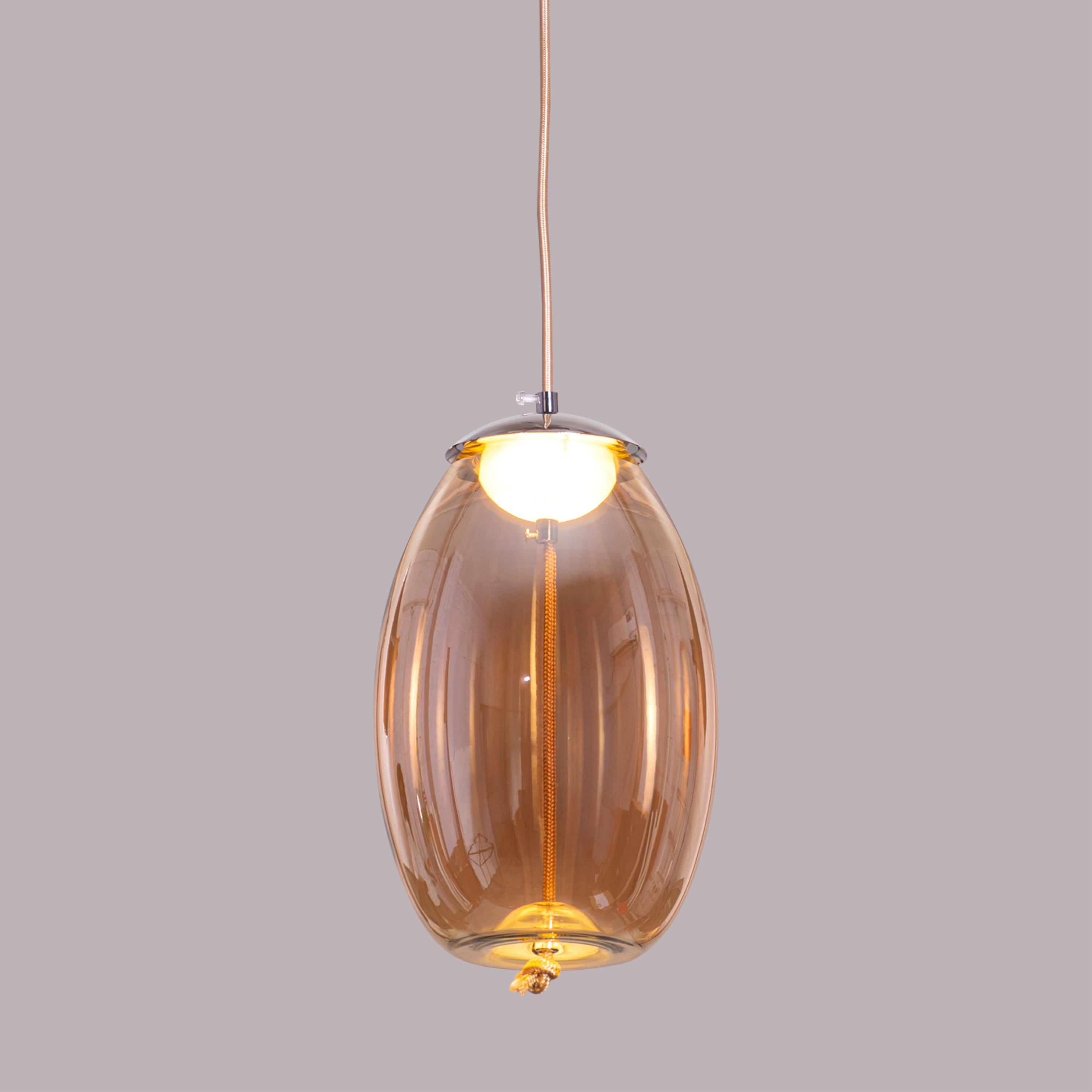 Feel The Feels (Amber, Built-In LED) Glass Pendant Light