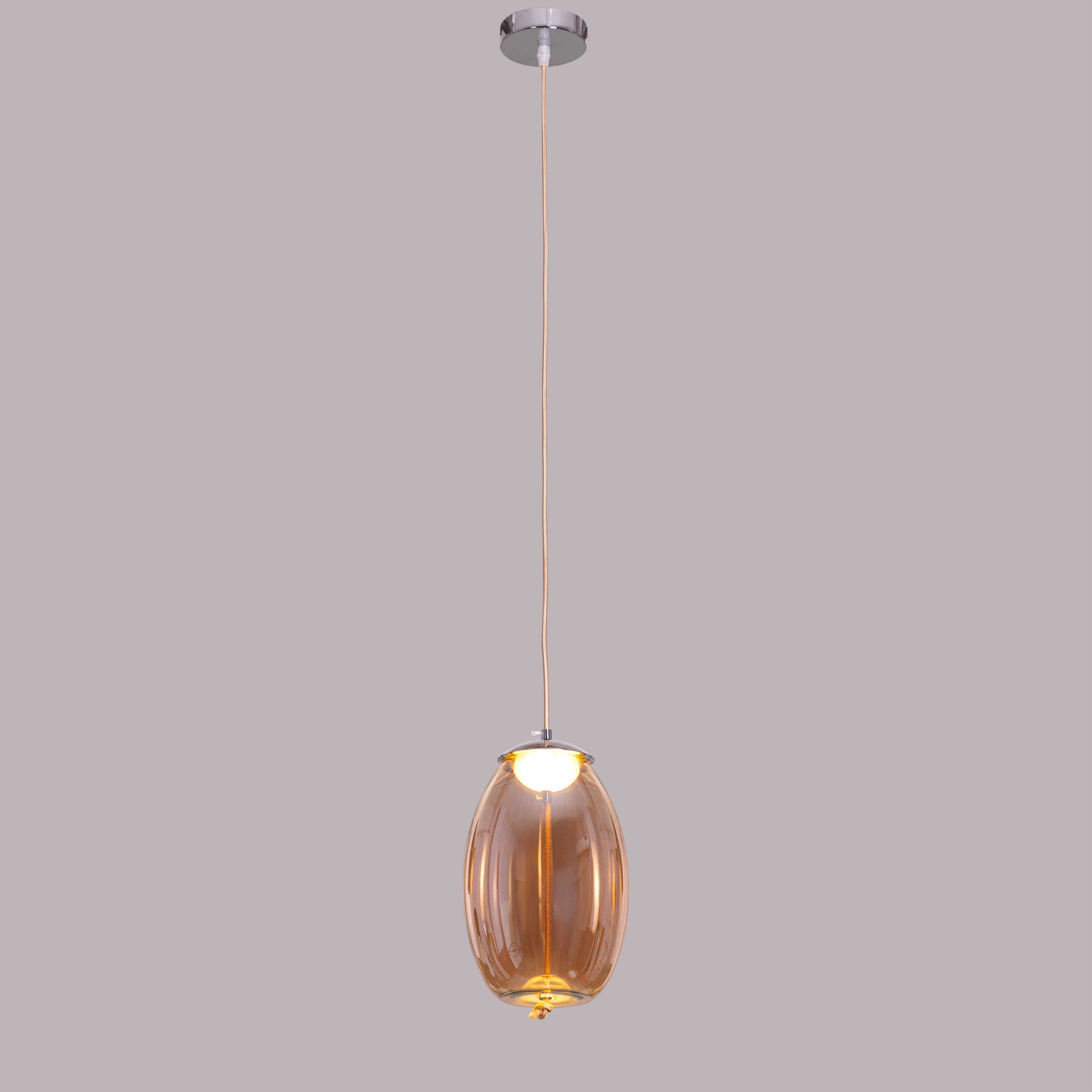 Feel The Feels (Amber, Built-In LED) Glass Pendant Light