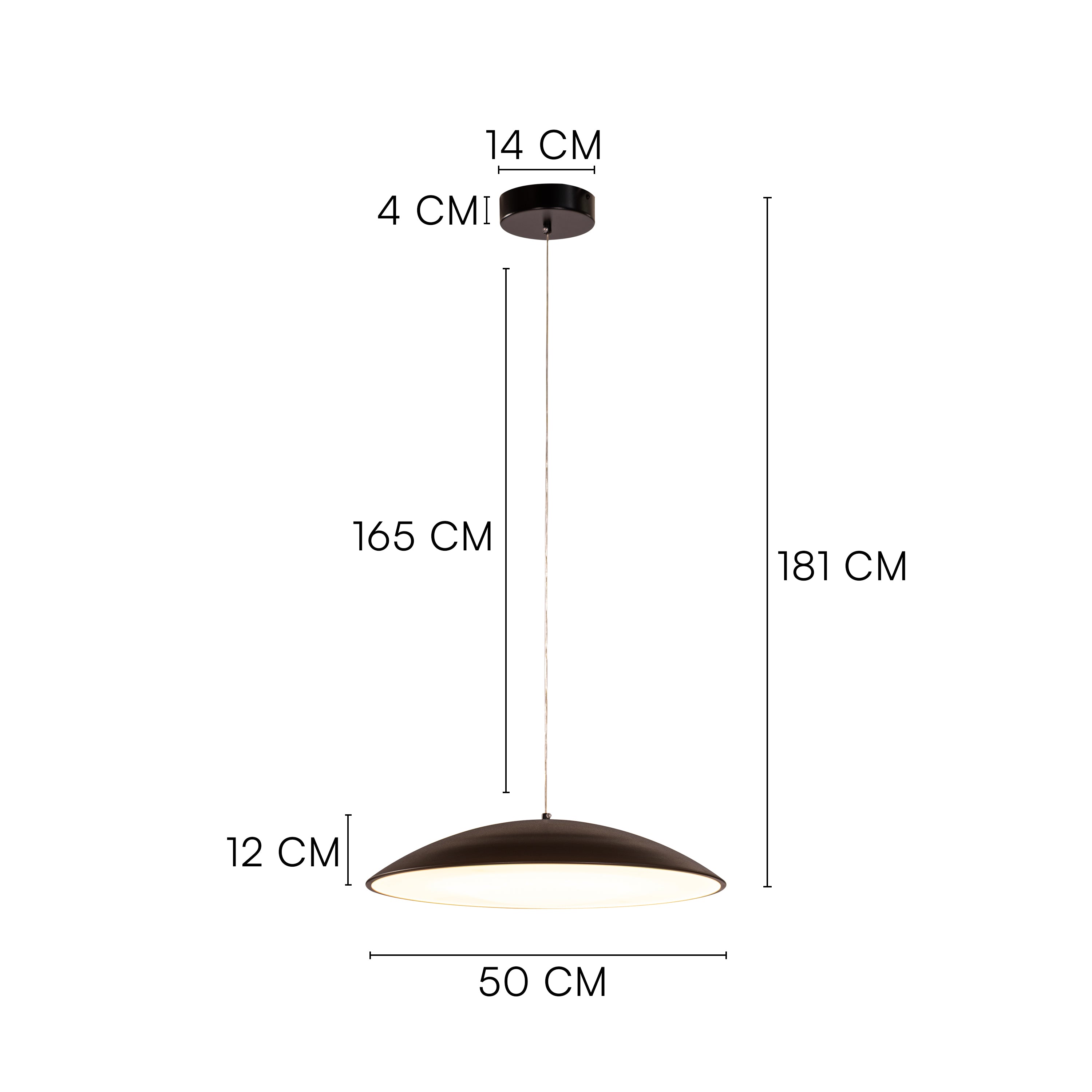 Still Water (Black, White) Built-In LED Acrylic Pendant Light