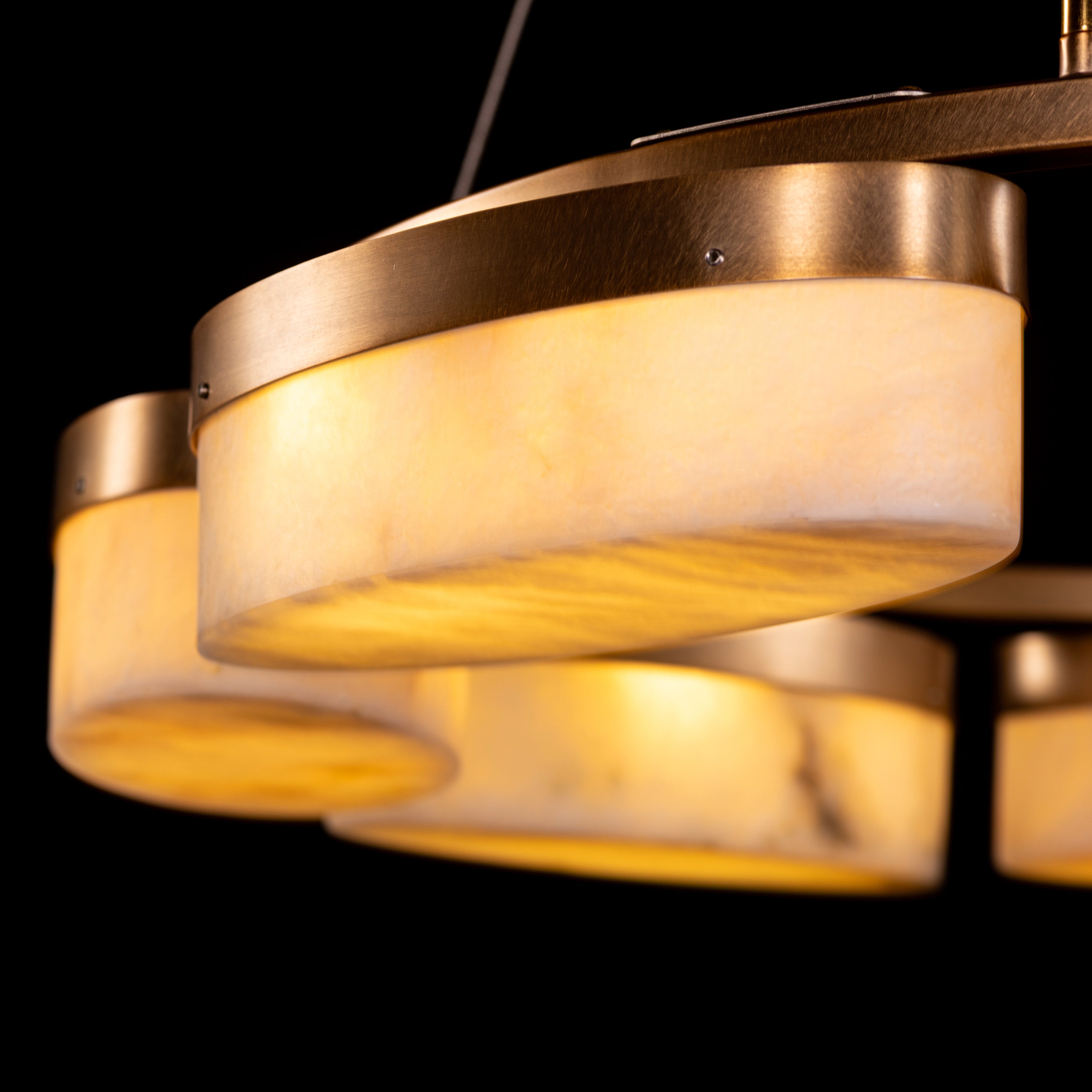 Cherish The Day (Gold) Alabaster Chandelier