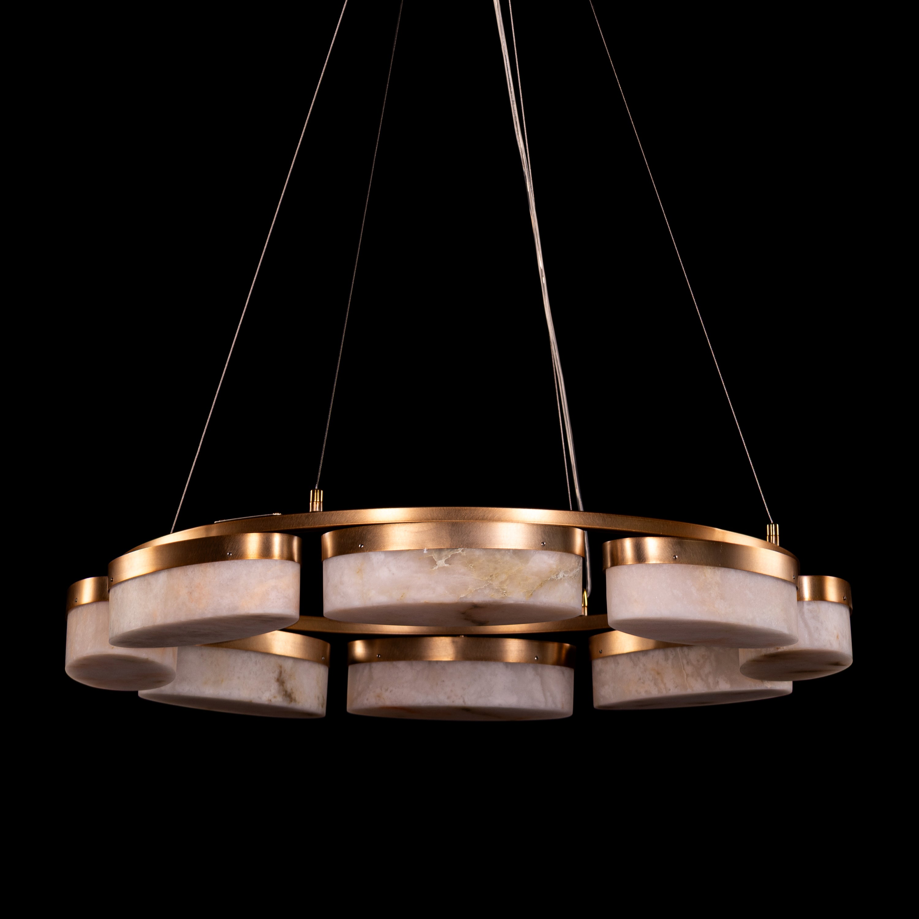 Cherish The Day (Gold) Alabaster Chandelier