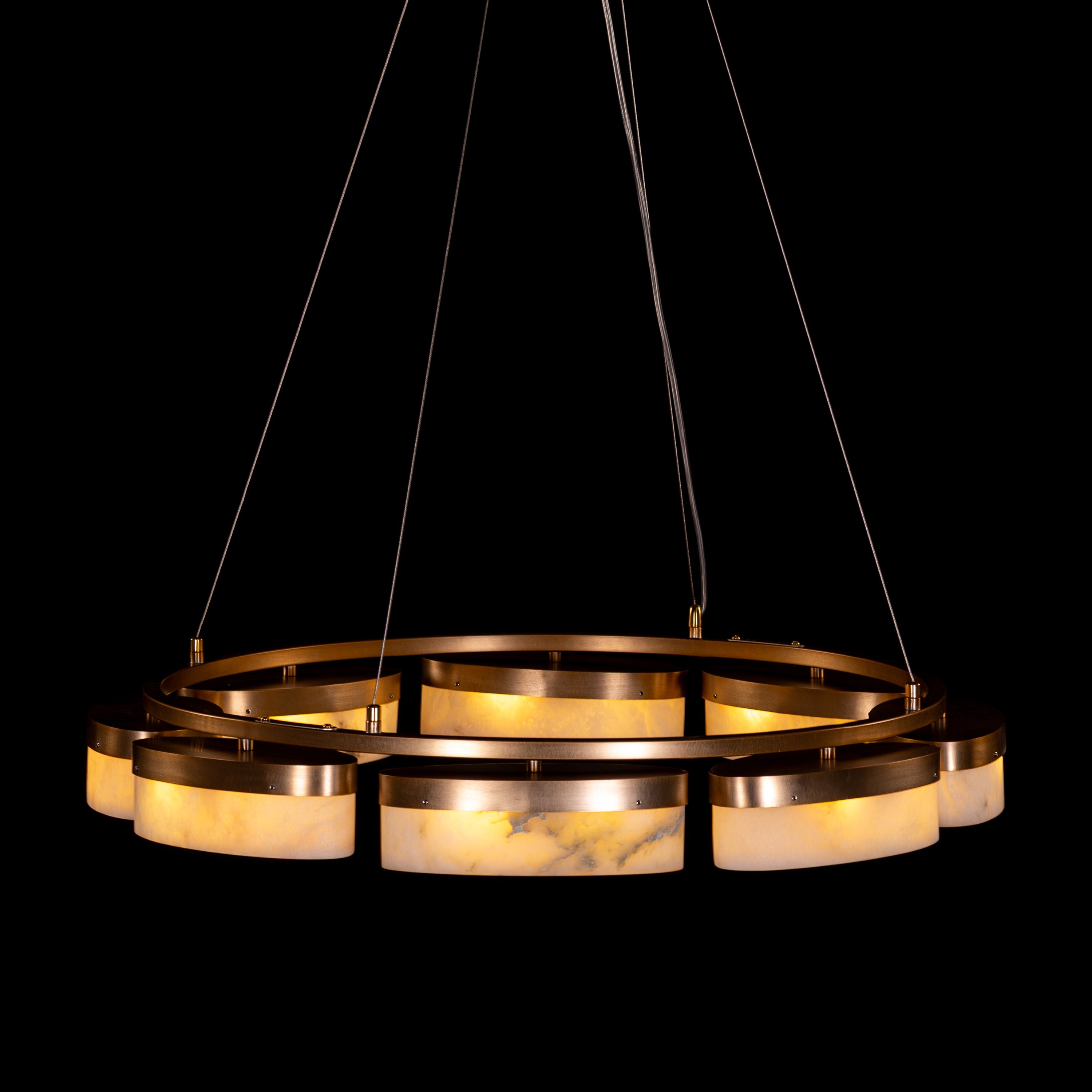 Cherish The Day (Gold) Alabaster Chandelier