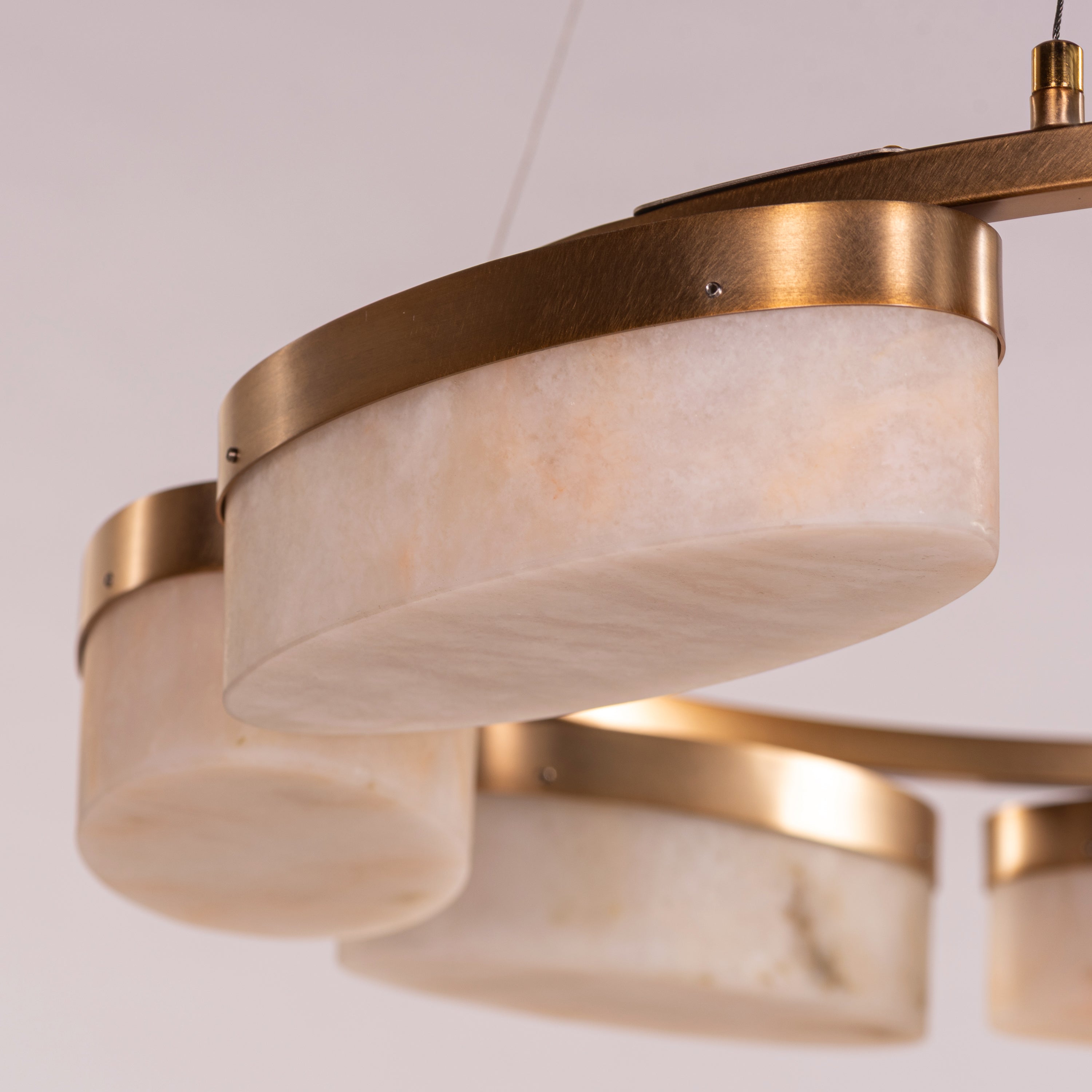 Cherish The Day (Gold) Alabaster Chandelier
