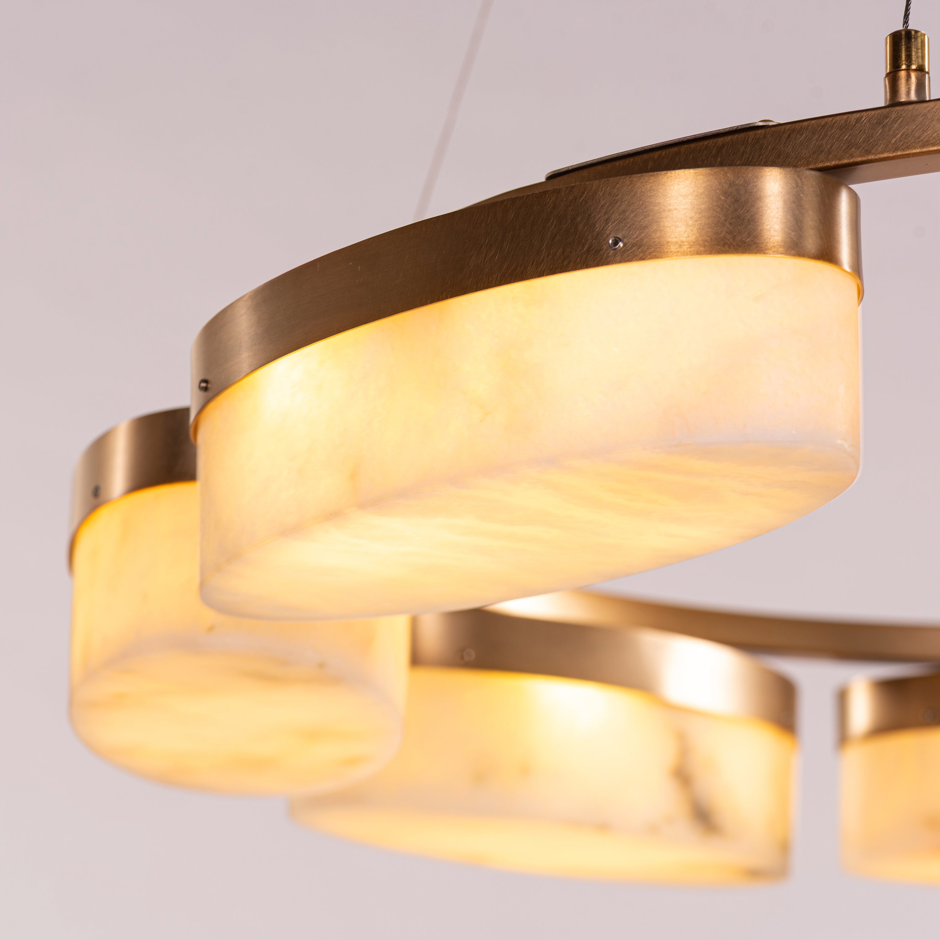 Cherish The Day (Gold) Alabaster Chandelier