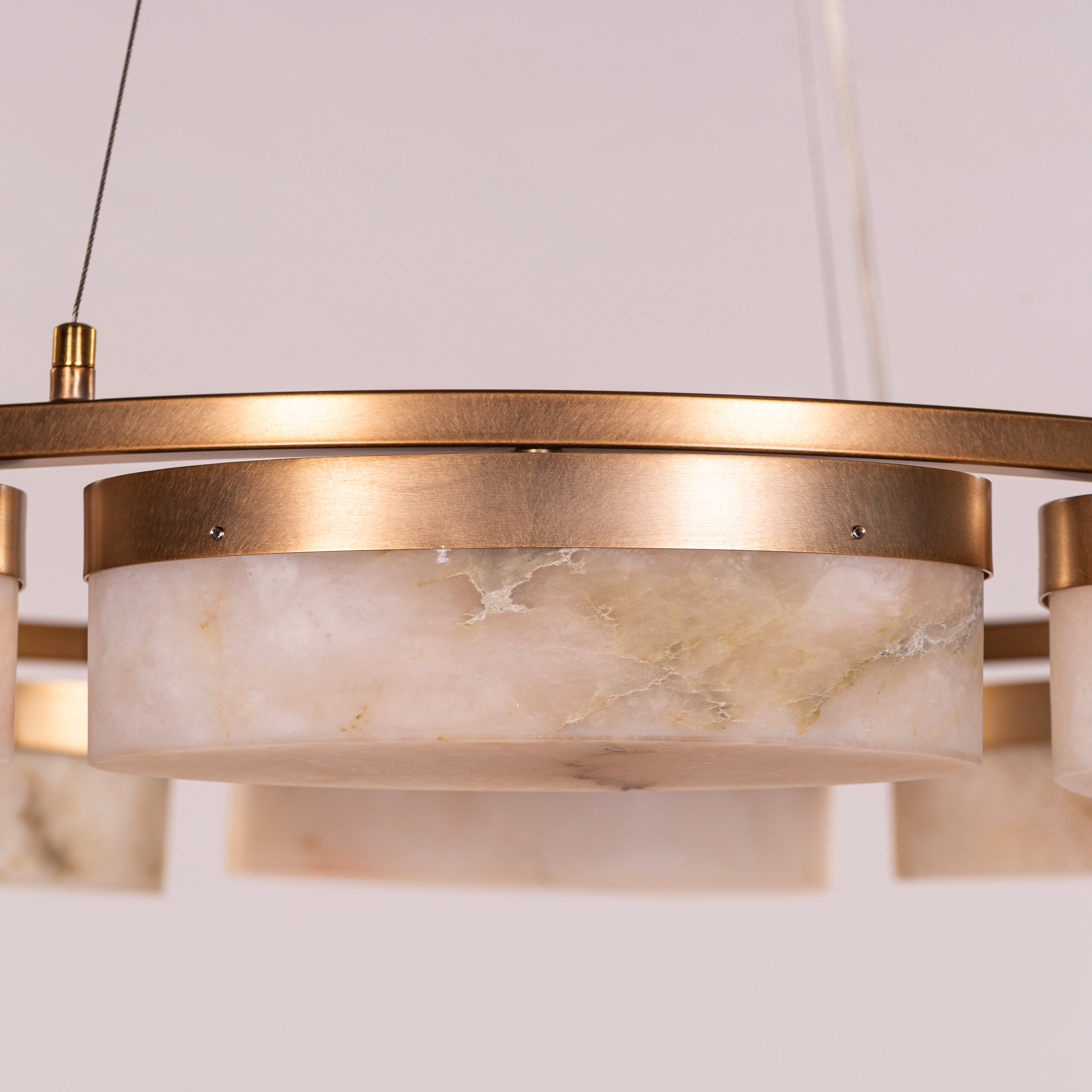 Cherish The Day (Gold) Alabaster Chandelier