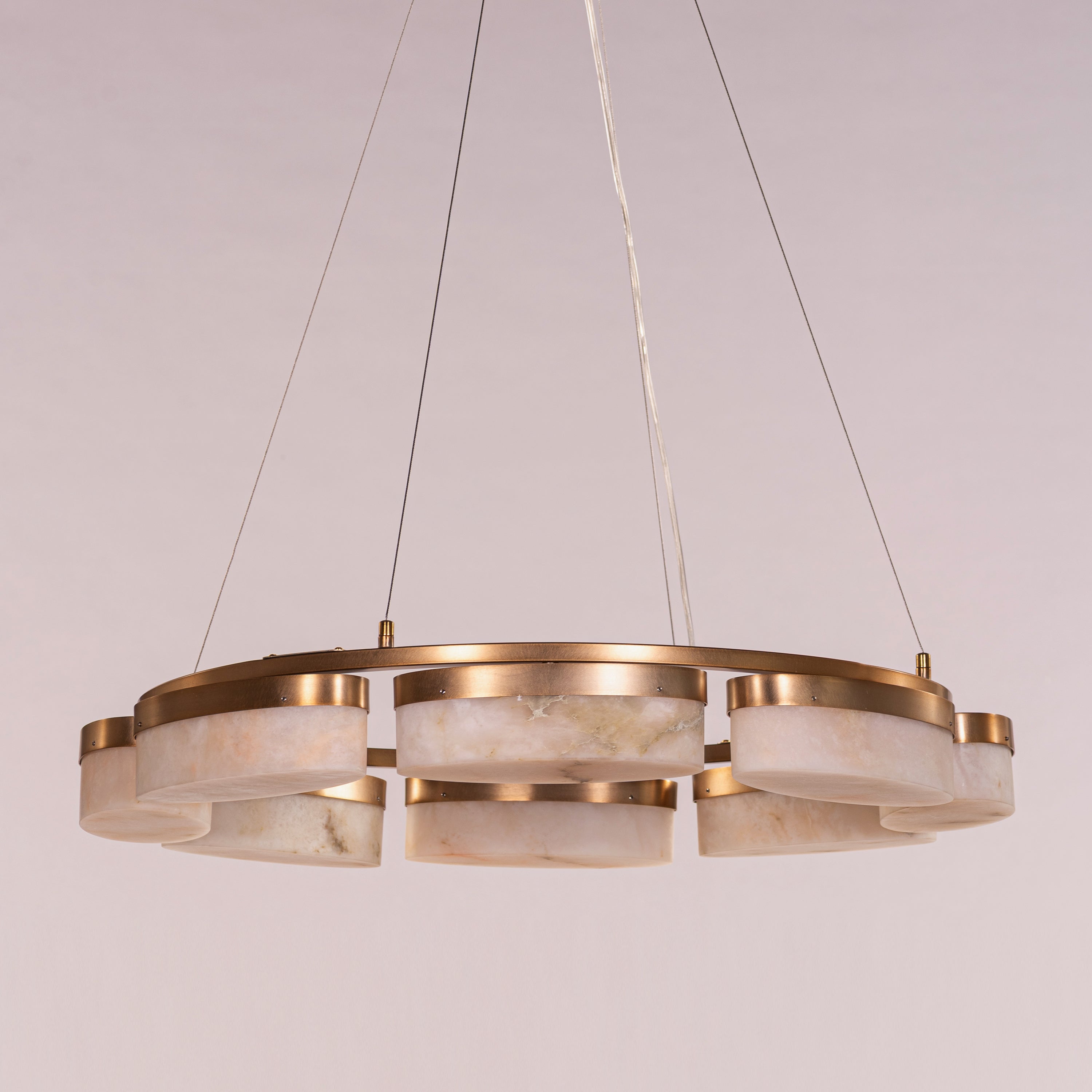 Cherish The Day (Gold) Alabaster Chandelier