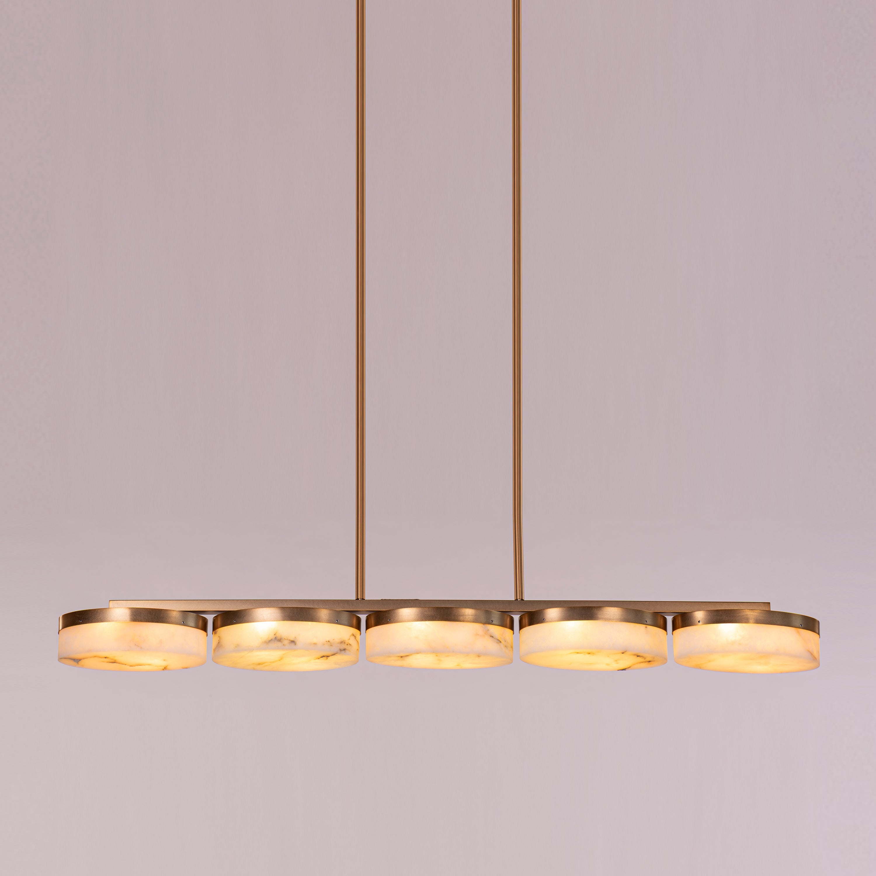 Maureen (Gold) Alabaster Chandelier