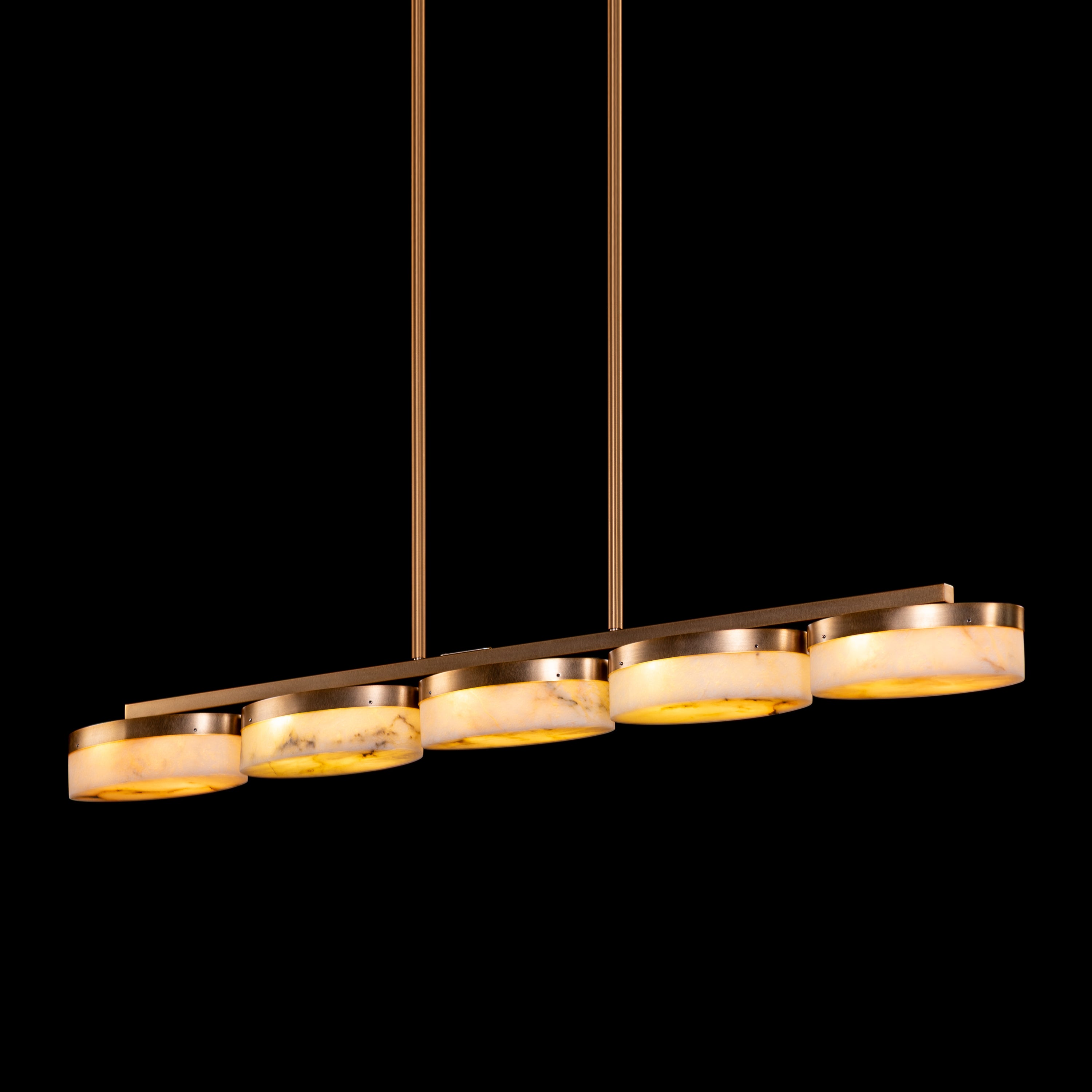 Maureen (Gold) Alabaster Chandelier